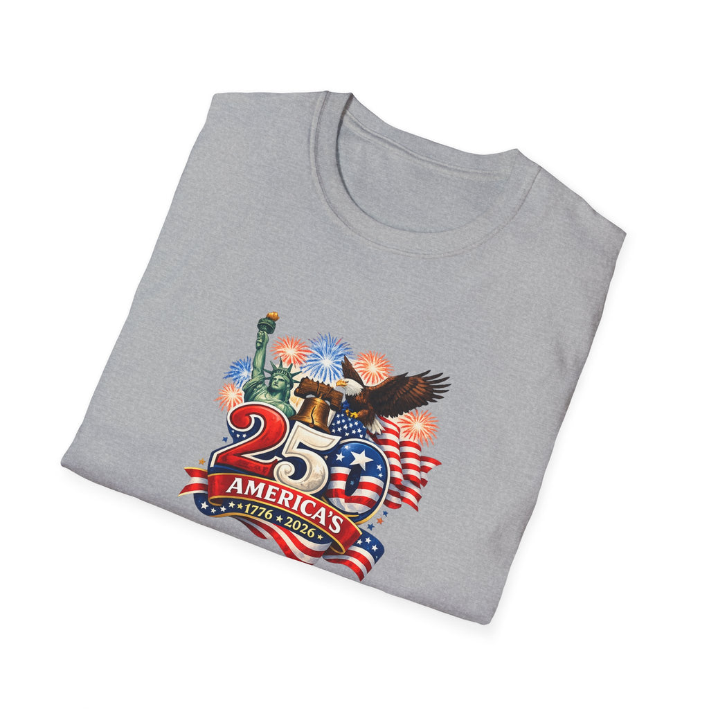 America 250 Shirt Patriotic 1776-2026 TShirt USA Anniversary Tee Fourth of July Shirt Red White Blue Tee 7 colors 100% cotton