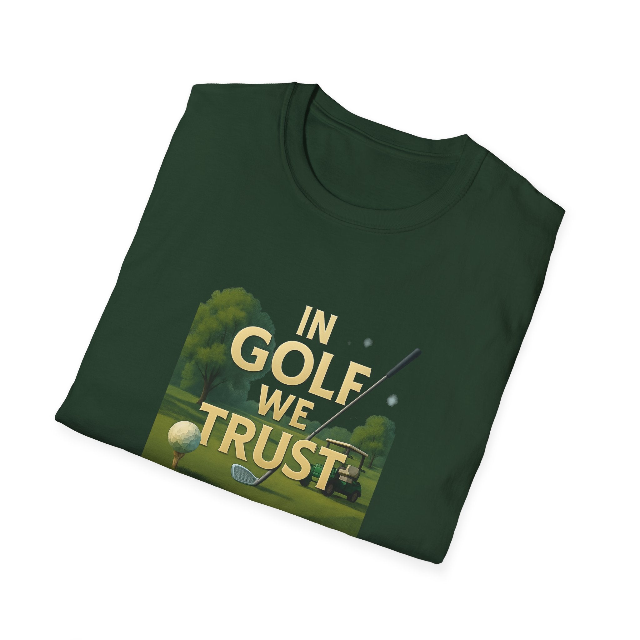 In Golf We Trust TShirt Funny Golf Pun Tee Golfer Gift Humorous Golfing Shirt Golf Lover Apparel 6 colors 100% cotton