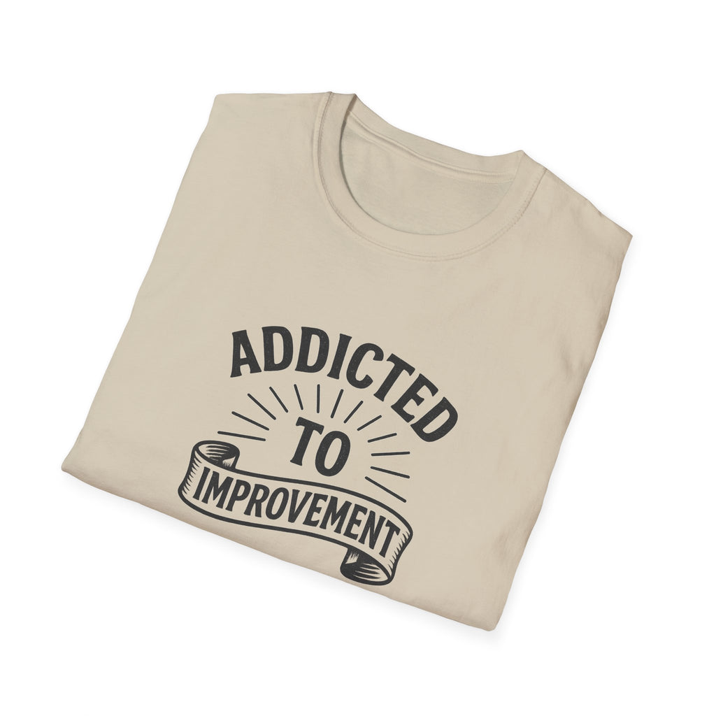 Always Leveling Up Motivational T-Shirt Addicted to Improvement Tee Positive Mindset Clothing for Men & Women 8 colors 100% cotton