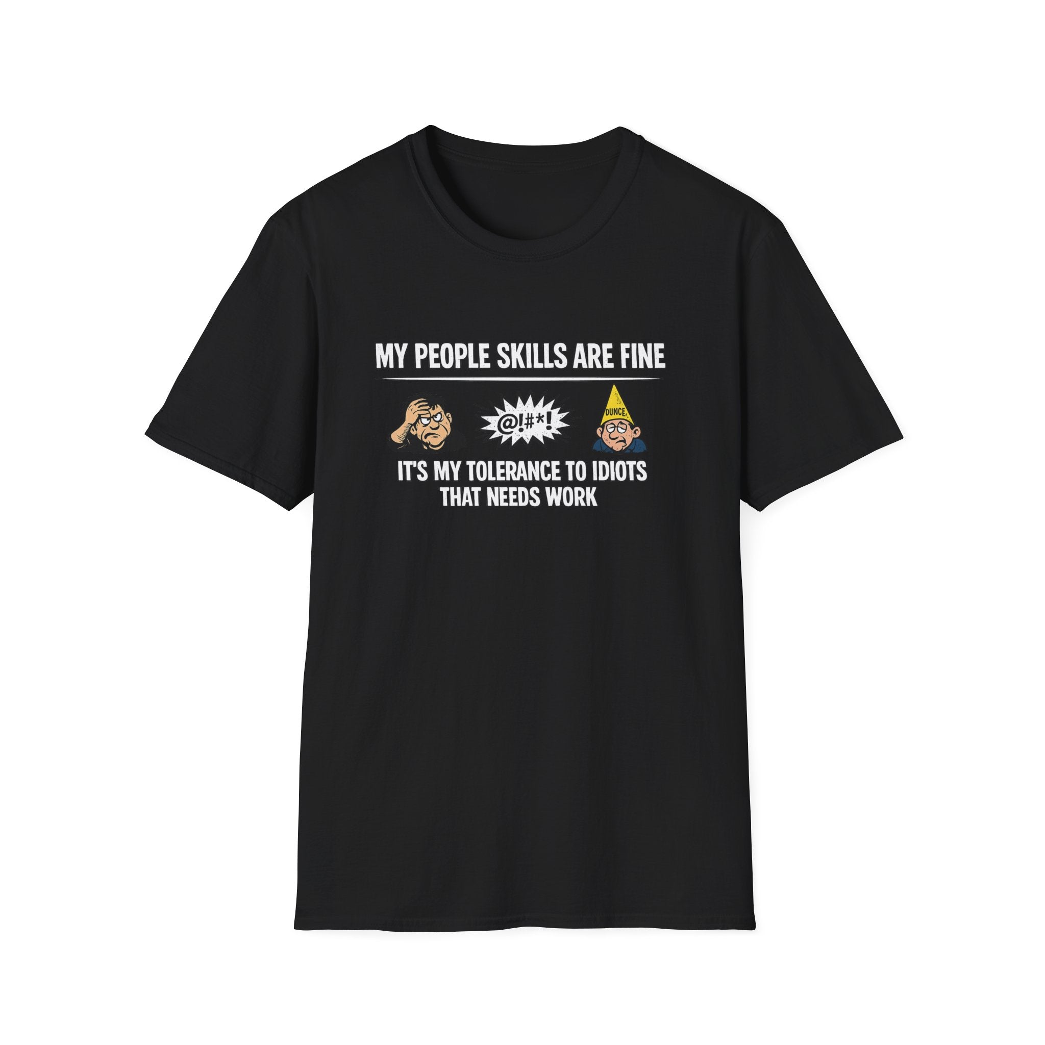 Lustiges People Skills Shirt Meine People Skills sind in Ordnung T-Shirt Sarkastischer Humor T-Shirt Erwachsenenhumor Grafik T-Shirt 9 Farben 100% Baumwolle
