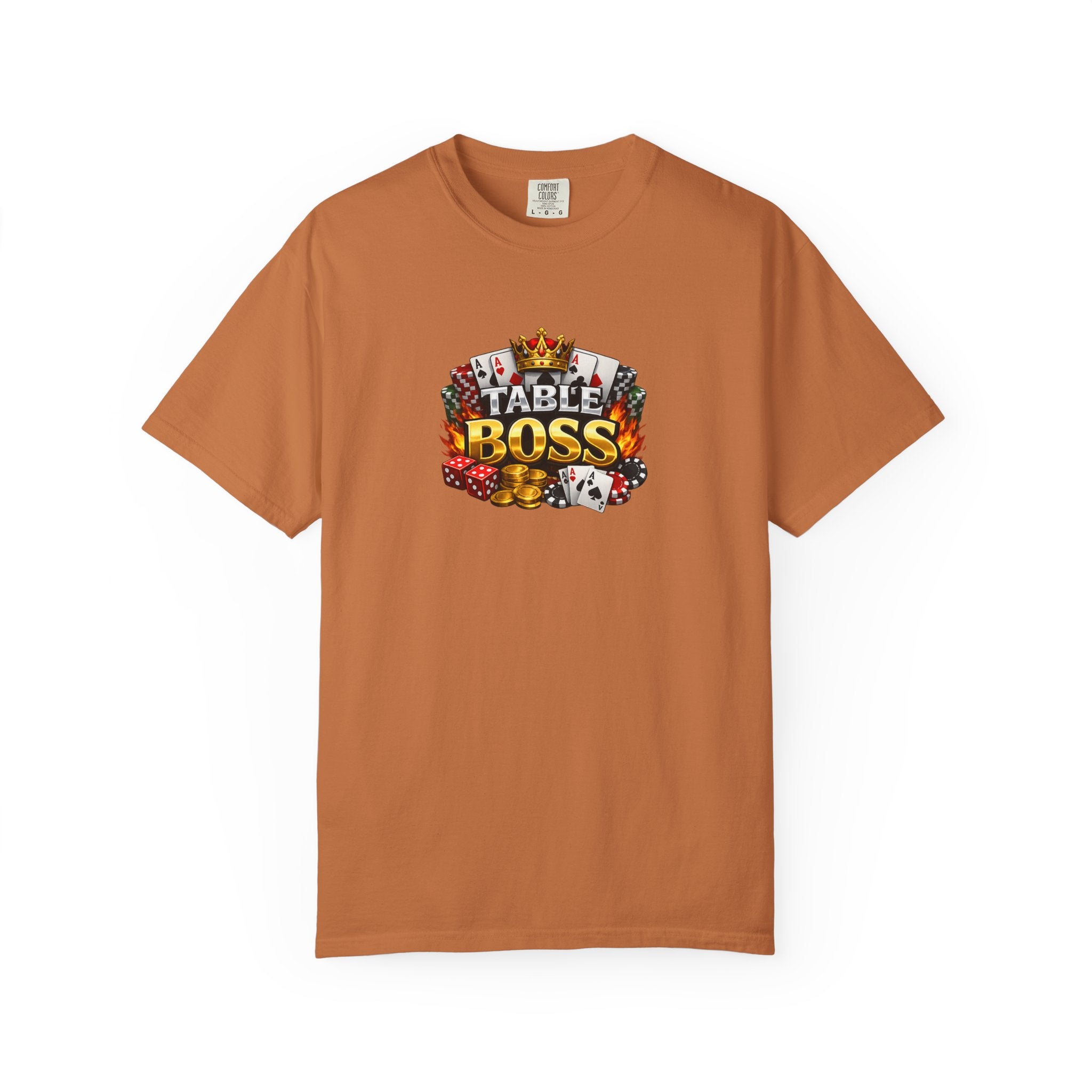 Table Boss Poker Shirt I Run This Table Funny Poker Tee Poker Player Card Shark Gift Casino Gambler Humor 9 colors 100% cotton