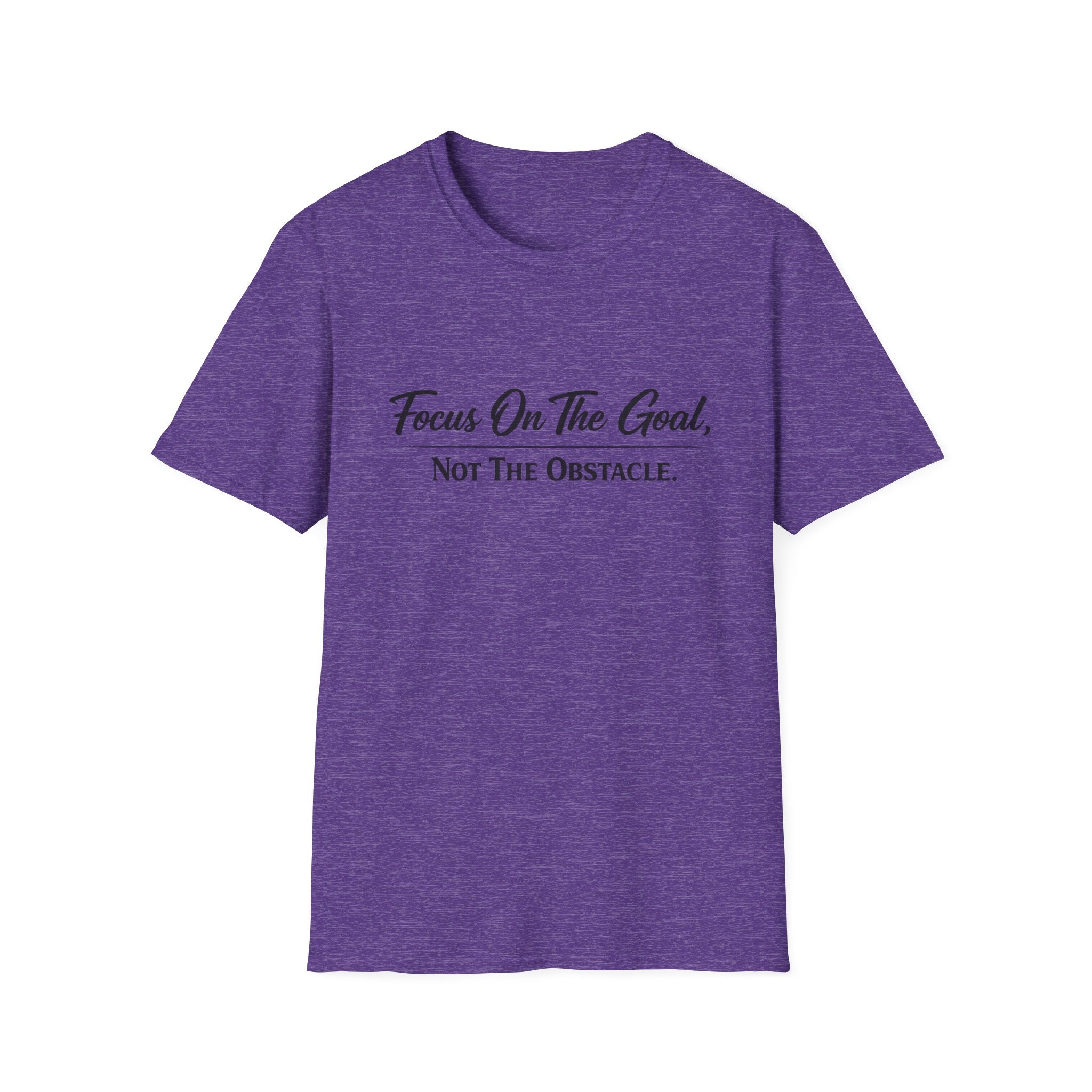 Focus On The Goal Not The Obstacle Shirt Motivational Quote Tee Mindset T-Shirt Everyday Encouragement Gift 8 colors 100% cotton