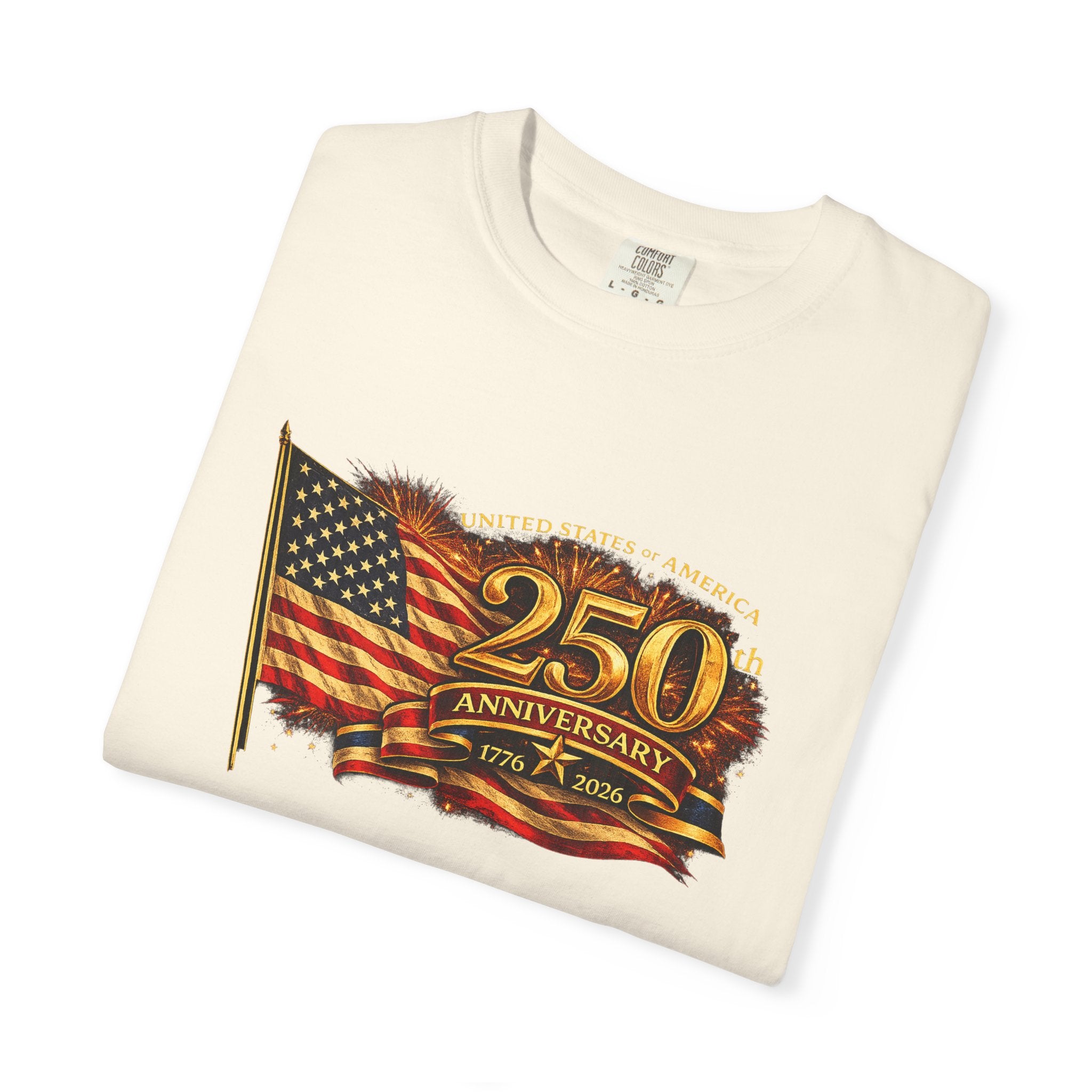 USA 250th Anniversary Shirt 1776-2026 Patriotic American Flag Tee Matching Couple 4th of July Tee America Gift 8 colors 100% cotton