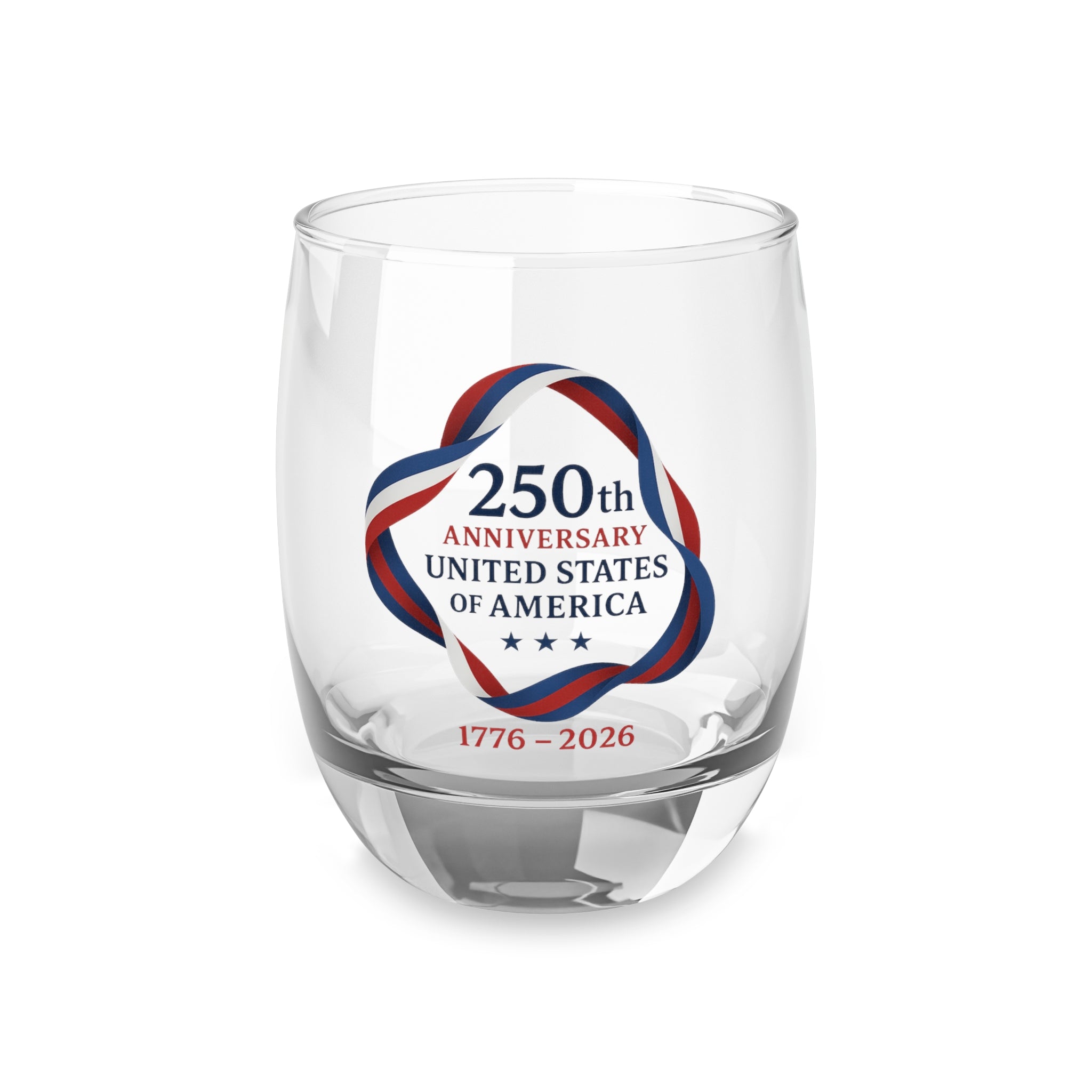 250th Anniversary USA Whiskey Glass Patriotic 1776-2026 Commemorative Rocks Glass America 250 Gift