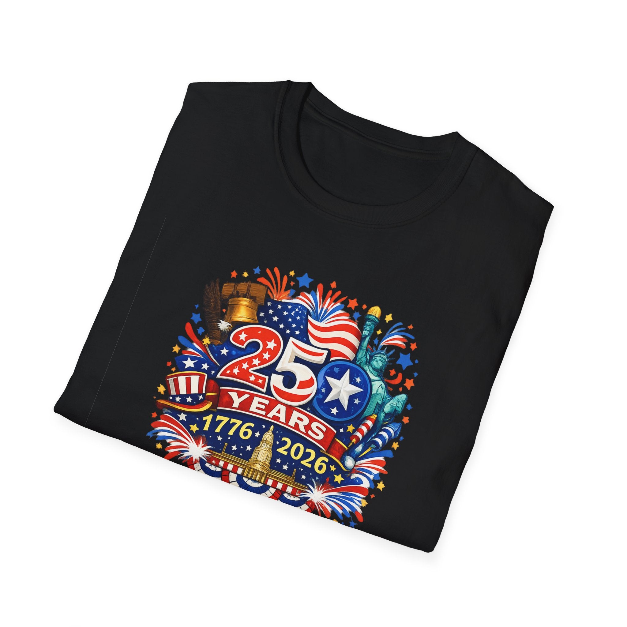 USA 250th Anniversary Shirt 1776-2026 Patriotic TShirt Fourth of July Independence Day Tee America 250 Years 8 colors 100% cotton