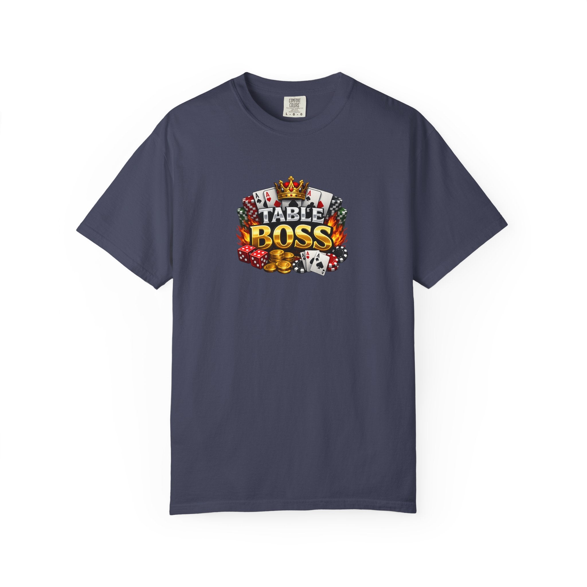 Table Boss Poker Shirt I Run This Table Funny Poker Tee Poker Player Card Shark Gift Casino Gambler Humor 9 colors 100% cotton