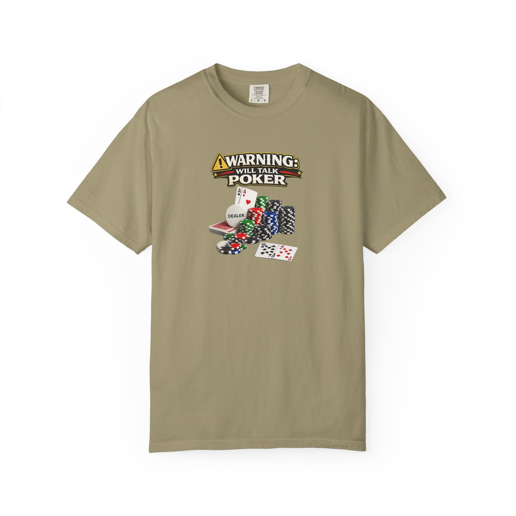 Warnung Wird Poker Reden Hemd Lustiges Pokerspieler T-Shirt Casino Nacht T-Shirt Poker Liebhaber Bekleidung 7 Farben 100% Baumwolle