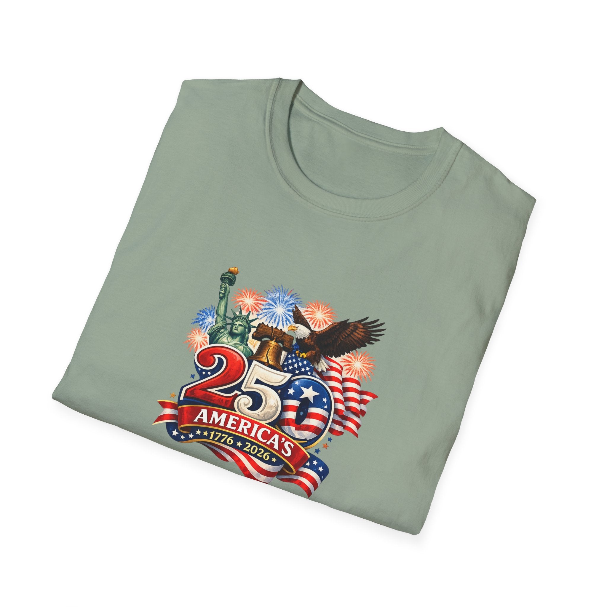 America 250 Shirt Patriotic 1776-2026 TShirt USA Anniversary Tee Fourth of July Shirt Red White Blue Tee 7 colors 100% cotton