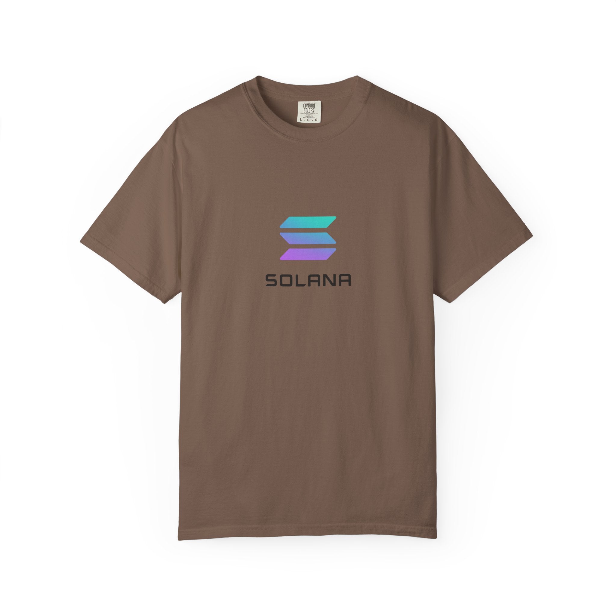 Sats and Stripes Solana Crypto T-Shirt Web3 Blockchain Tee Crypto Trader Gift Investor Fashion Streetwear Brown
