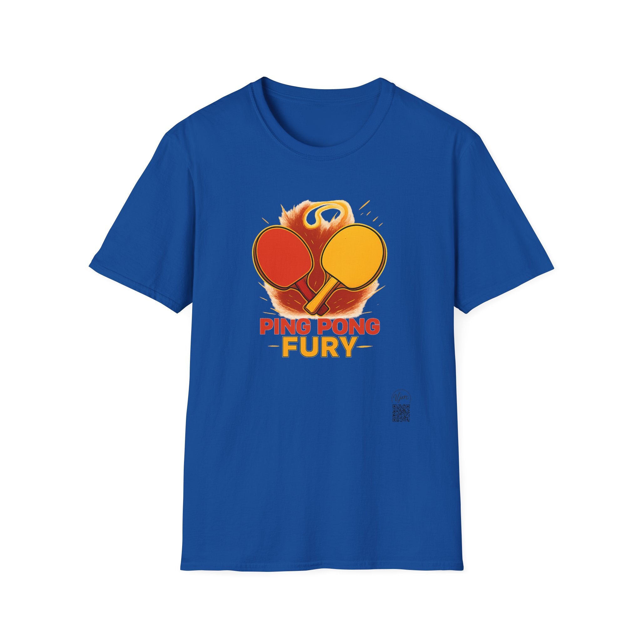 Ping Pong Fury T-Shirt Competitive Table Tennis Paddle Design 6 colors 100% cotton
