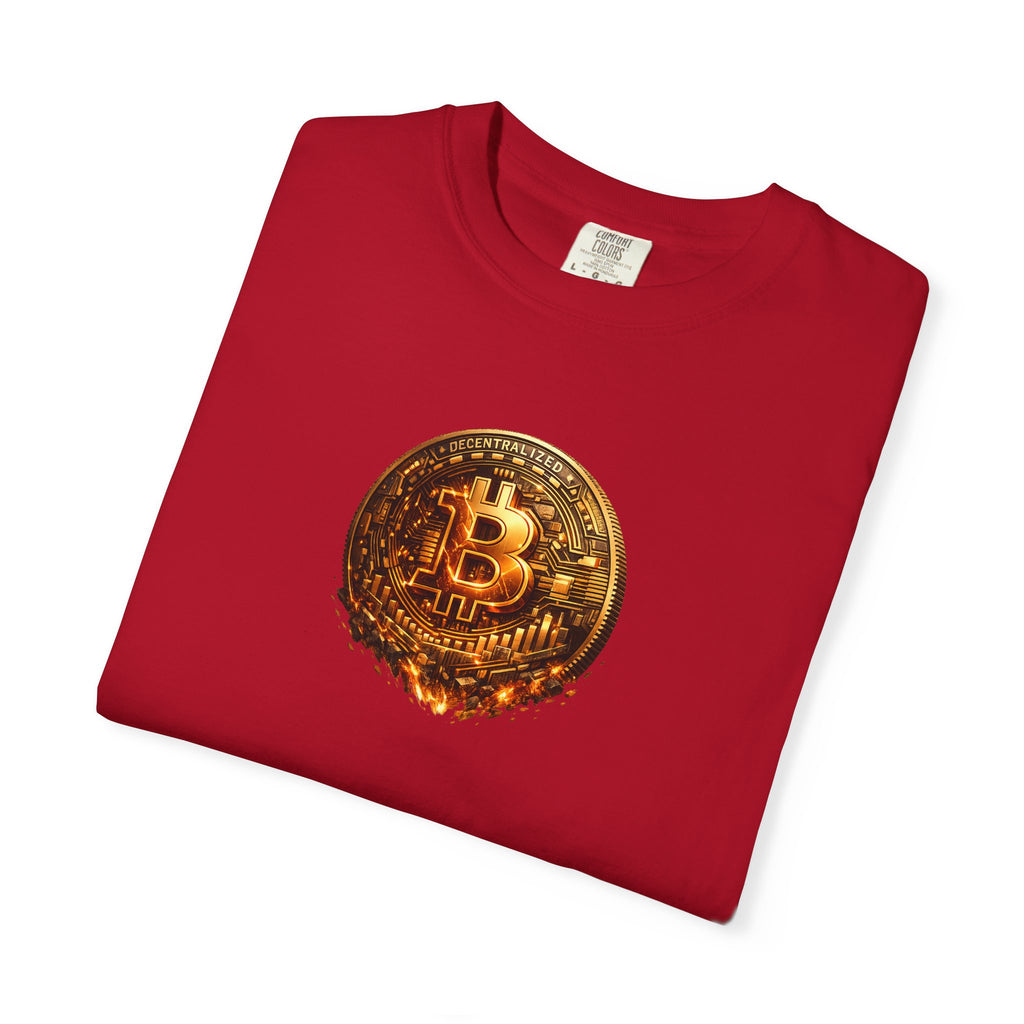 Melting Bitcoin Coin TShirt Digital Currency Shirt Bitcoin Fan Gift Blockchain Crypto Apparel 8 colors 100% cotton