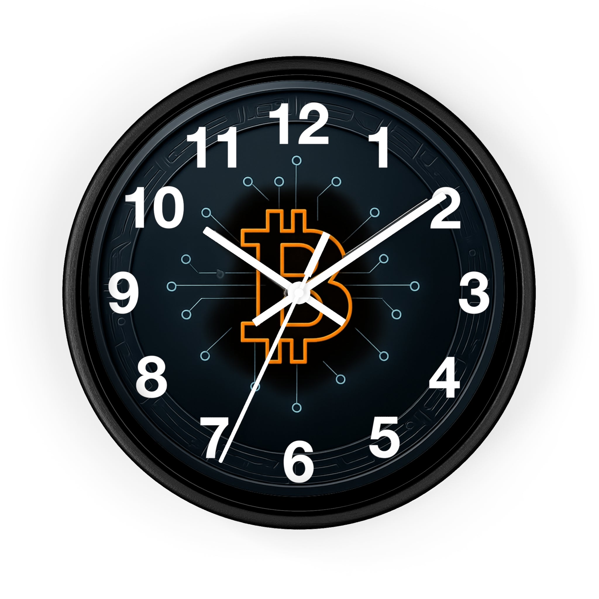 Time is Money Bitcoin is the Future Sleek Wall Clock