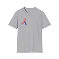 Patriotic Awareness Ribbon T-Shirt Red White Blue USA Veterans Memorial Support Shirt Minimal Patriotic Tee 5 colors 100% cotton