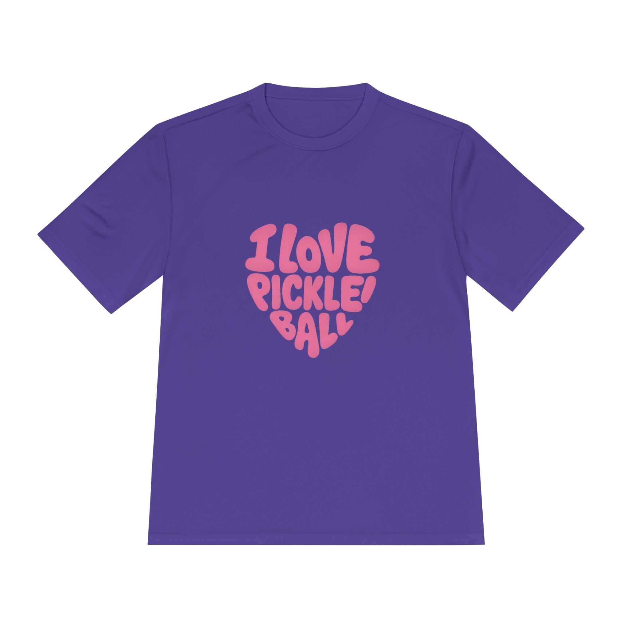 I Love Pickleball Shirt Fun Retro Design Lightweight Quick Dry Athletic Tee for Pickleball Lovers 5 colors 100% polyester