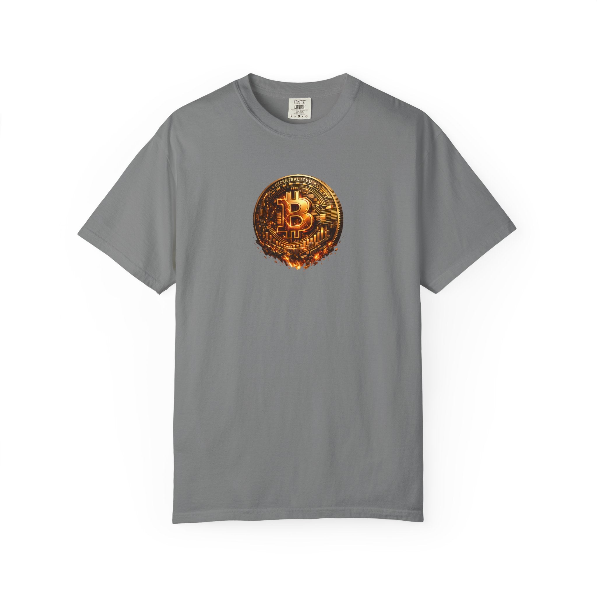 Melting Bitcoin Coin TShirt Digital Currency Shirt Bitcoin Fan Gift Blockchain Crypto Apparel 8 colors 100% cotton