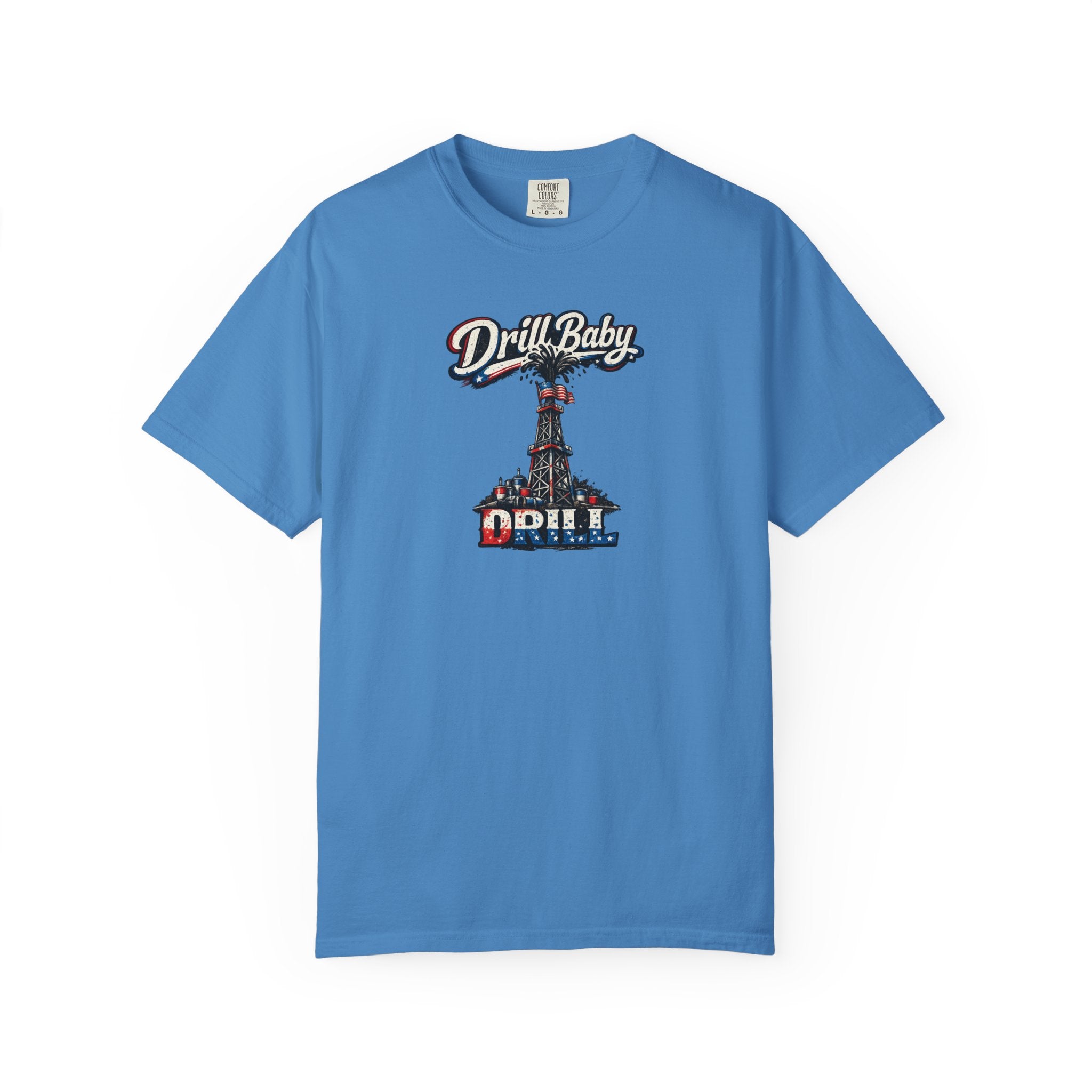 Drill Baby Drill Patriotic Oilfield T-Shirt MAGA Energy Independence Shirt Pro Oil & Gas USA Graphic Tee 8 colors 100% cotton