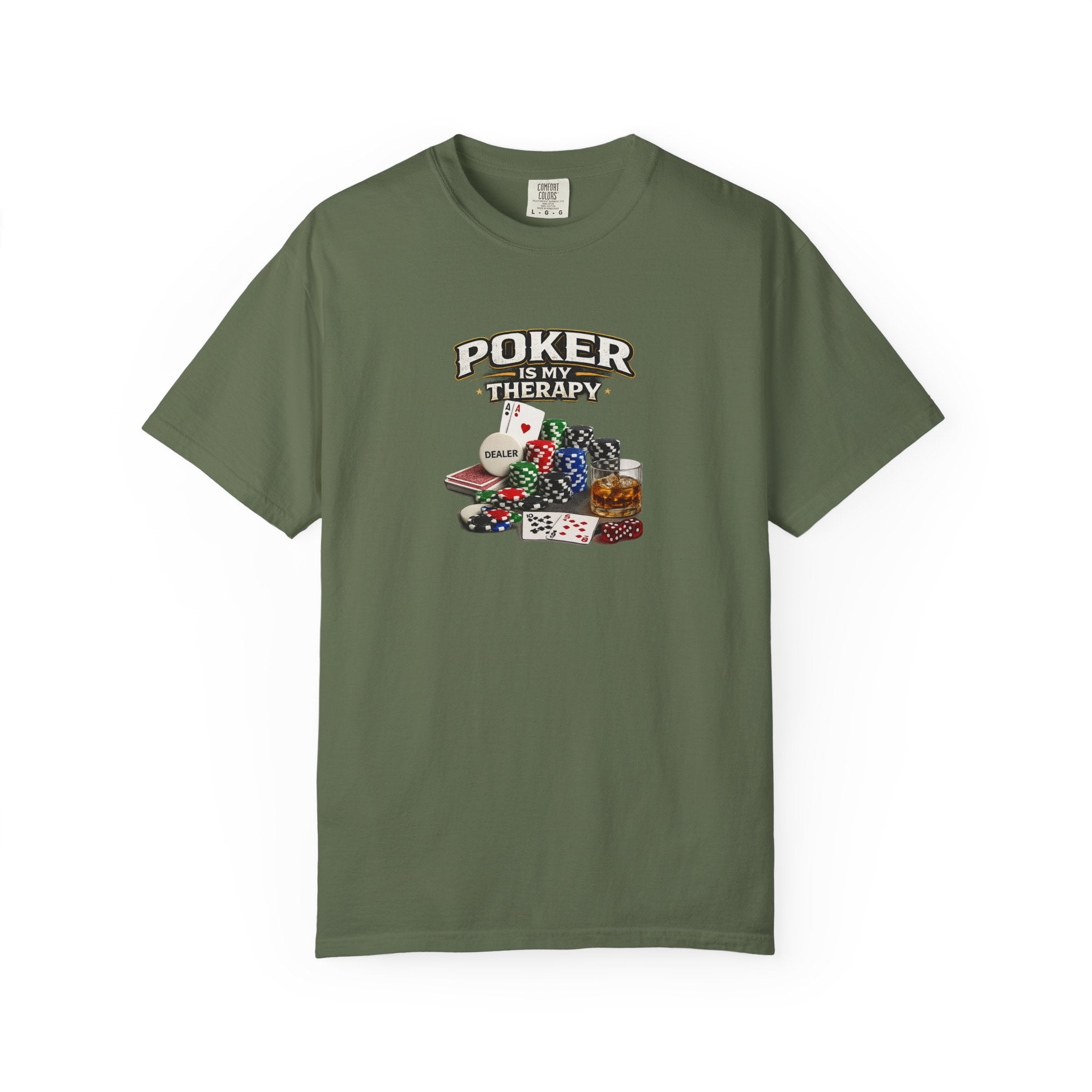 Poker Is My Therapy Shirt Funny Poker Player Tee Gift for Card Players Gambling Humor Tee Poker Lover Gift 7 colors 100% cotton