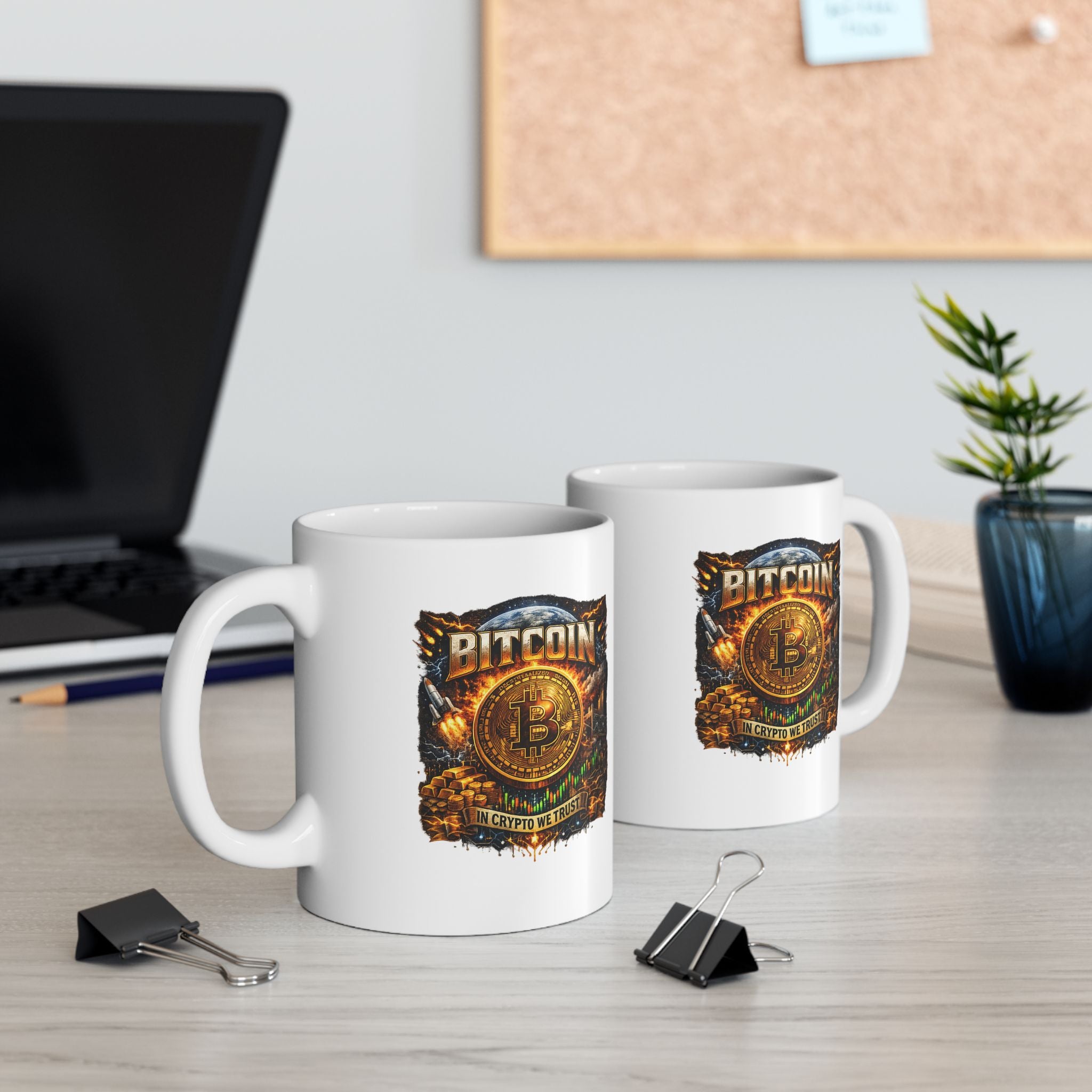 Bitcoin Coffee Mug In Crypto We Trust Mug Crypto Investor Mug Bitcoin Lover Gift Digital Gold Coffee Cup 11 oz