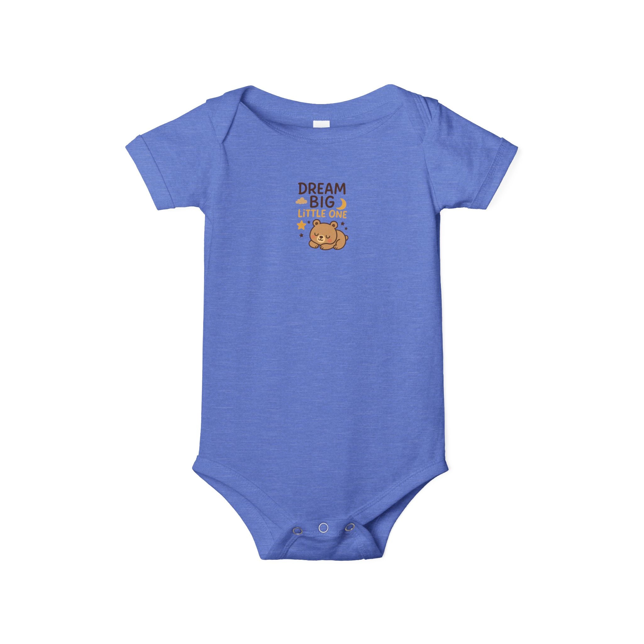 Wrap your little one in comfort with this "Dream Big Little One" baby onesie Check out our matching Blanket 5 colors 100% cotton