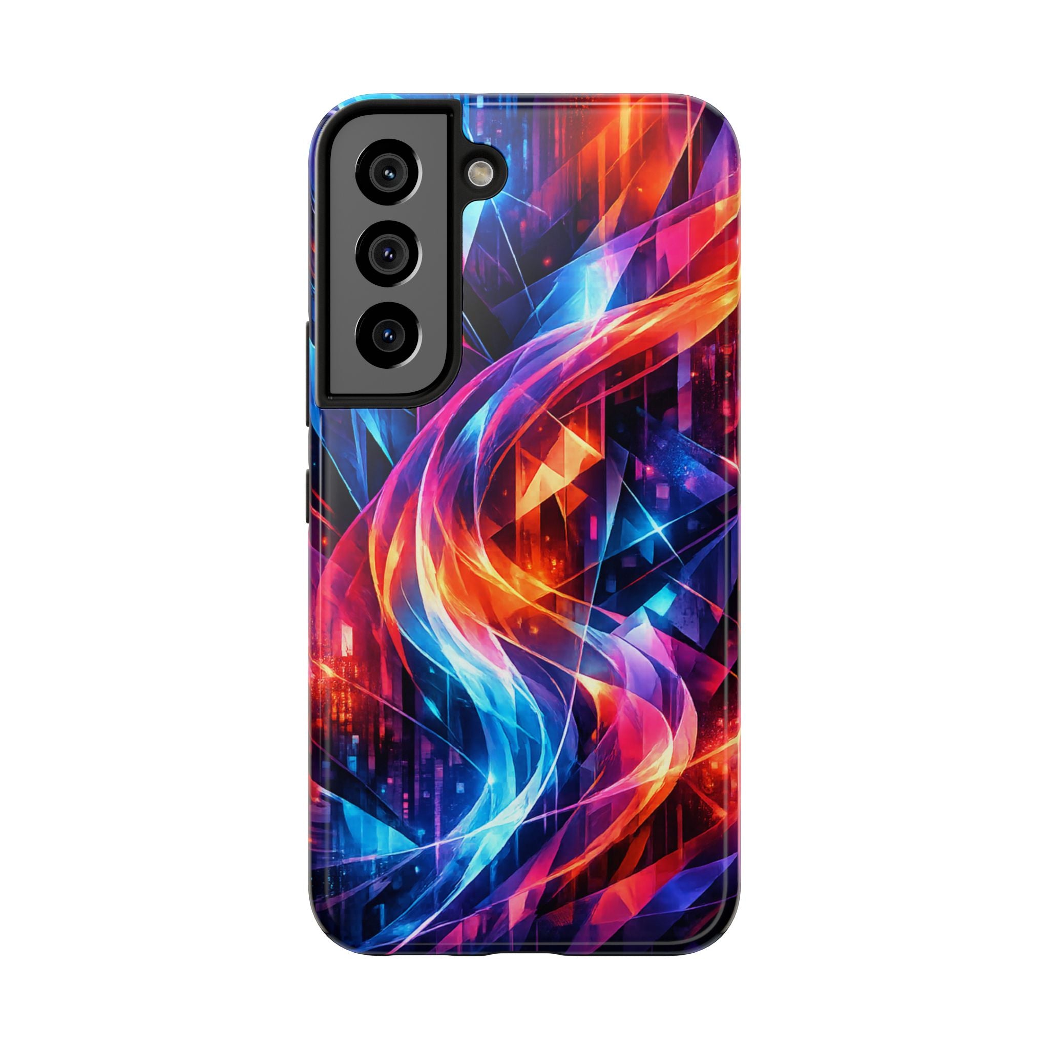 Neon Abstrakt Robuste Handyhülle Schutzhülle Stoßfest Geometrische Handyhülle Stoßfeste Hülle iPhone & Samsung