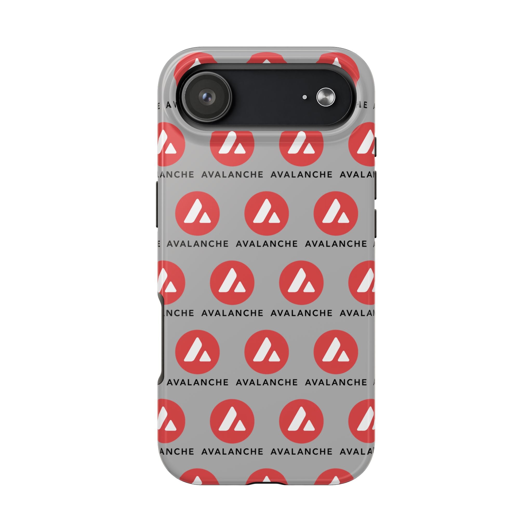 Avalanche Tough Phone Case AVAX Crypto Phone Case iPhone and Samsung Case Glossy Protective Cover Avalanche Logo Case