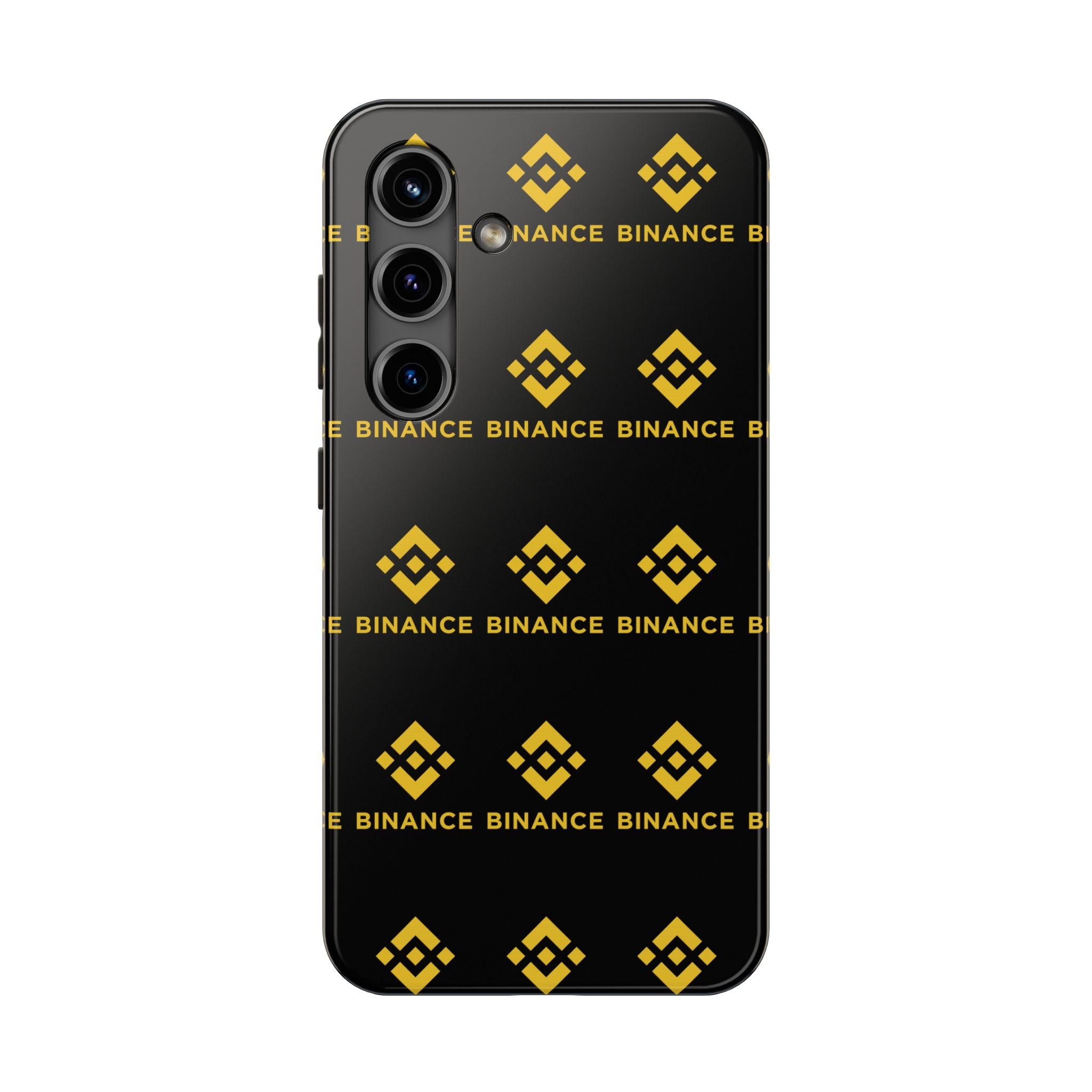 Binance Tough Phone Case BNB Crypto Phone Case iPhone and Samsung Case Glossy Protective Cover Binance Logo Case