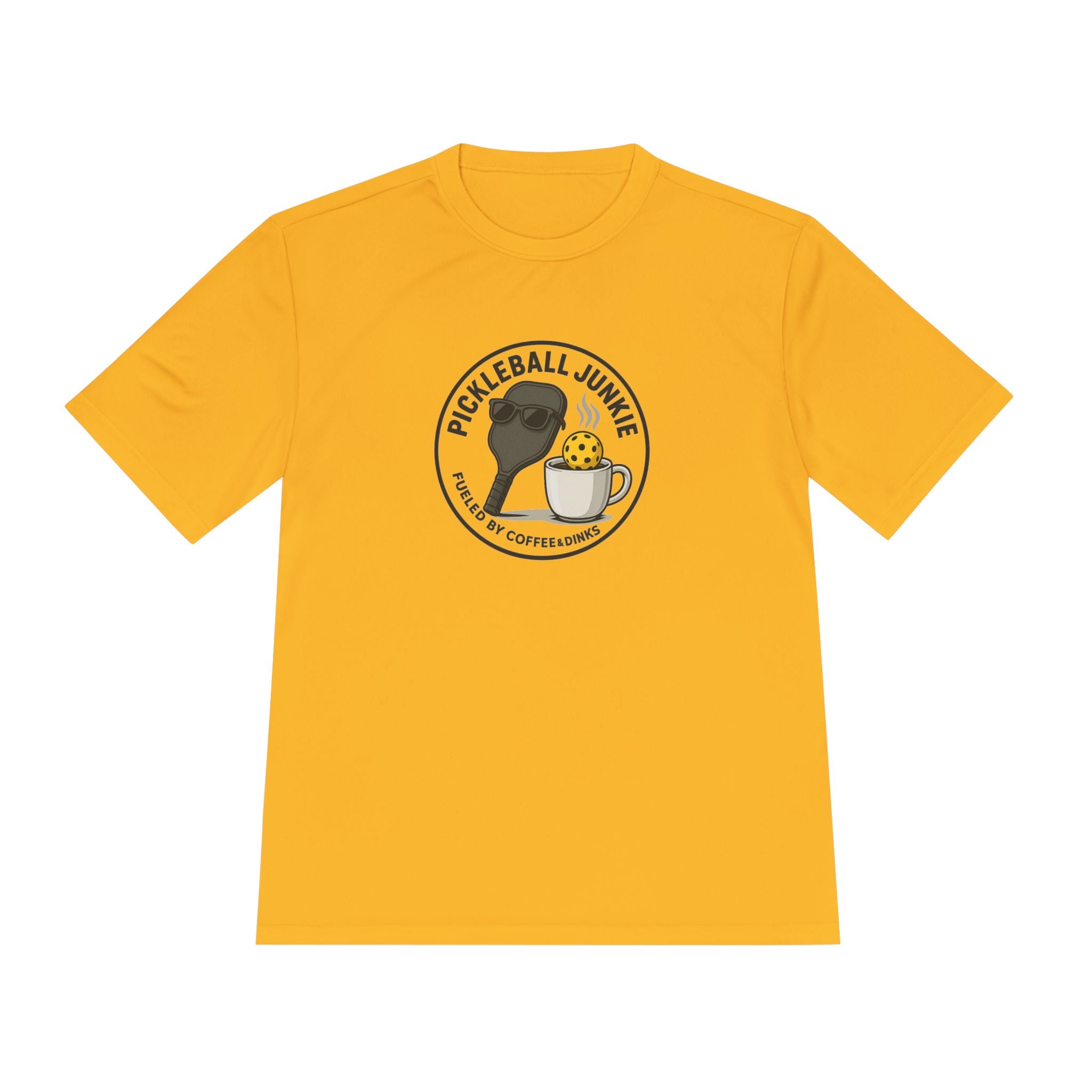 Pickleball Junkie Fueled by Coffee & Dinks T-shirt Tee 7 colors 100% polyester