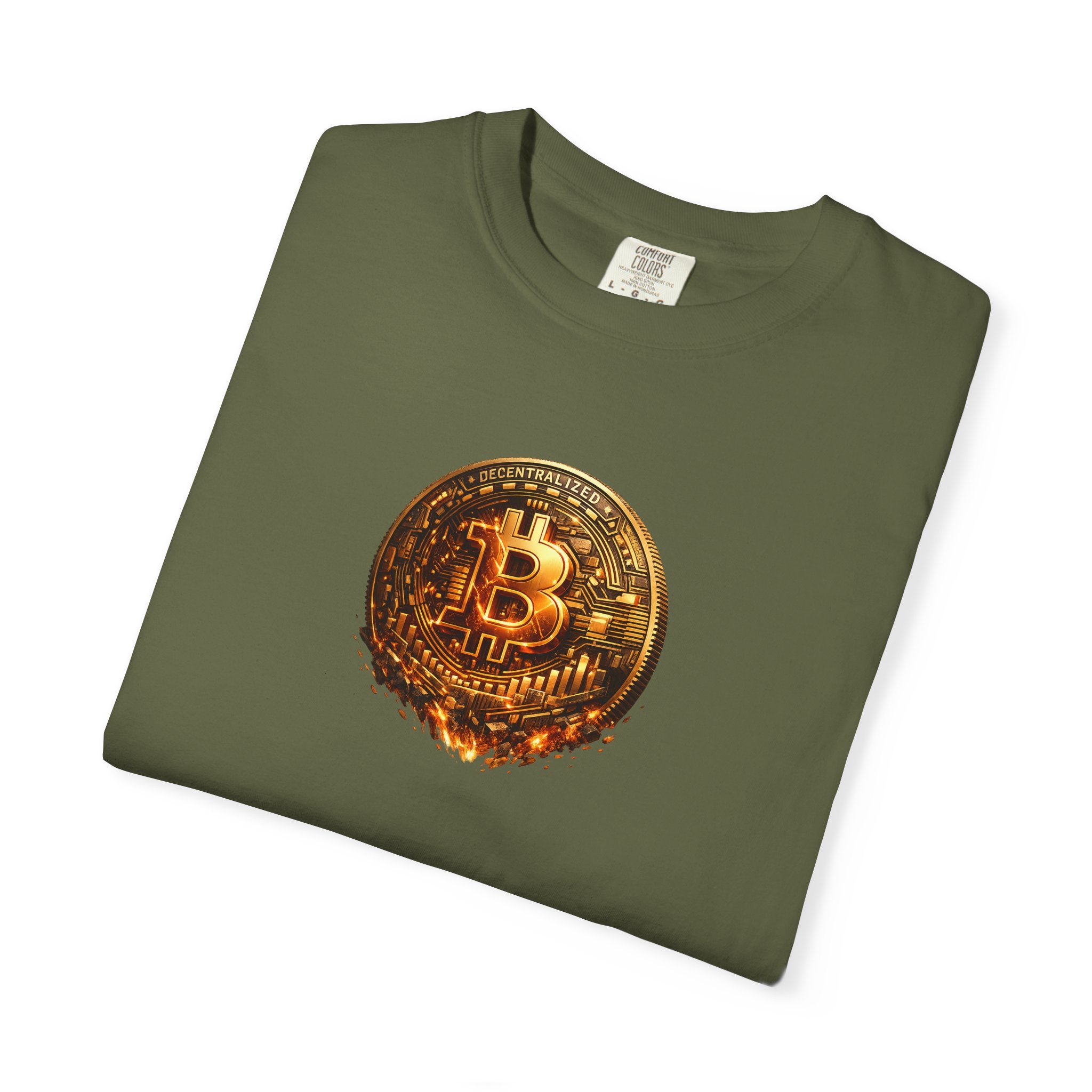 Melting Bitcoin Coin TShirt Digital Currency Shirt Bitcoin Fan Gift Blockchain Crypto Apparel 8 colors 100% cotton