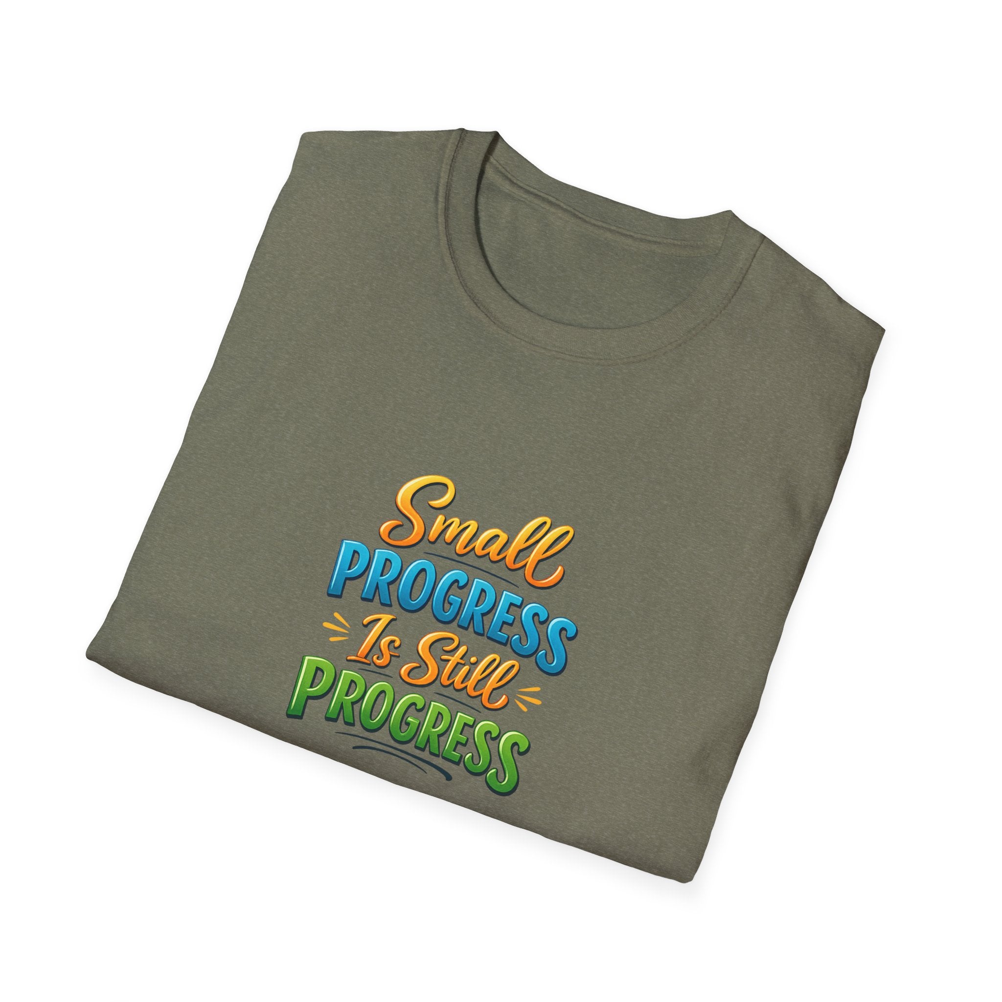 Small Progress Is Still Progress Shirt Positive Mindset Motivational Quote Tee Encouragement Shirt 5 colors 100% cotton