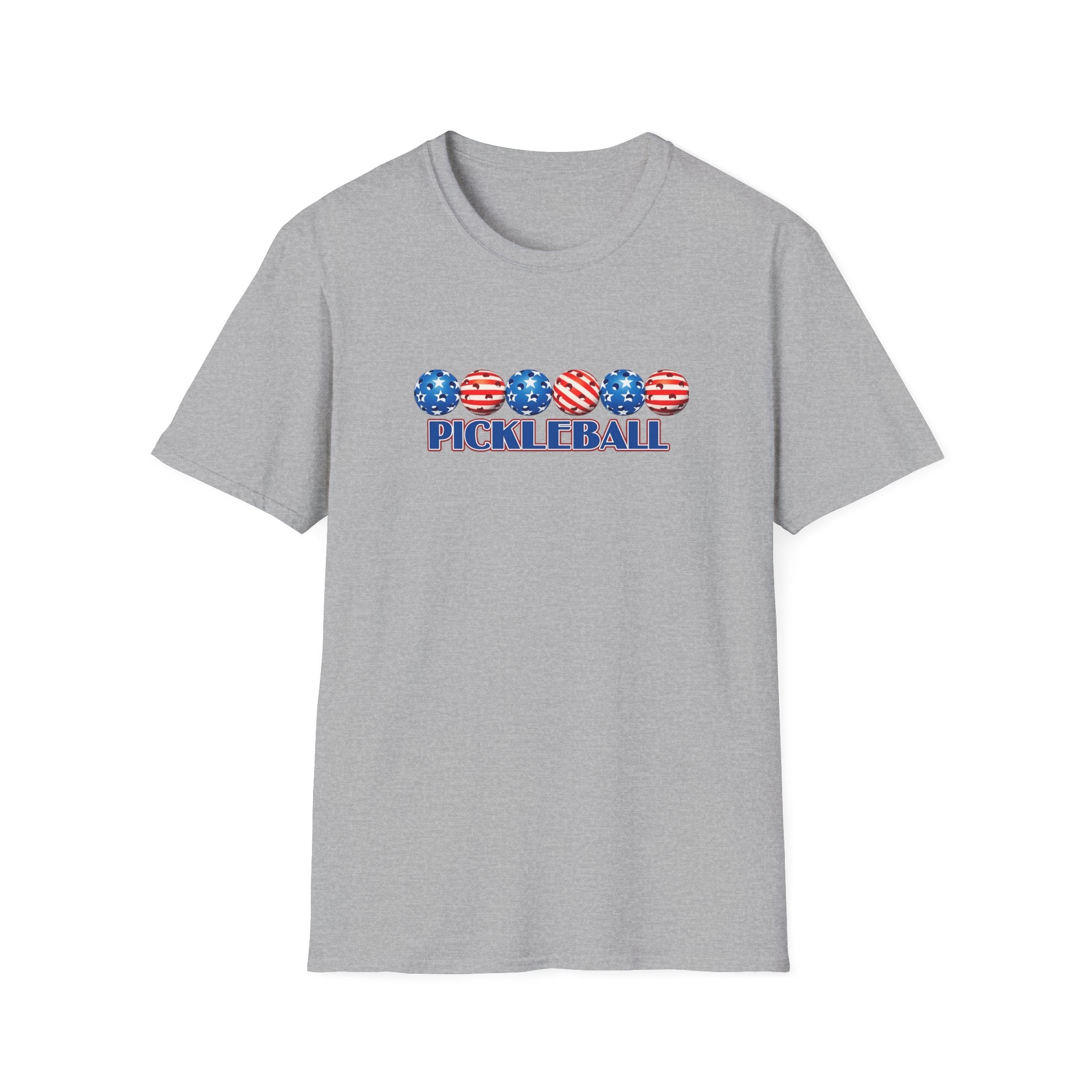 Patriotic Pickleball Shirt USA American Flag Pickleball Tee July 4th Pickleball Gift Pickleball Player Shirt 6 colors 100% cotton
