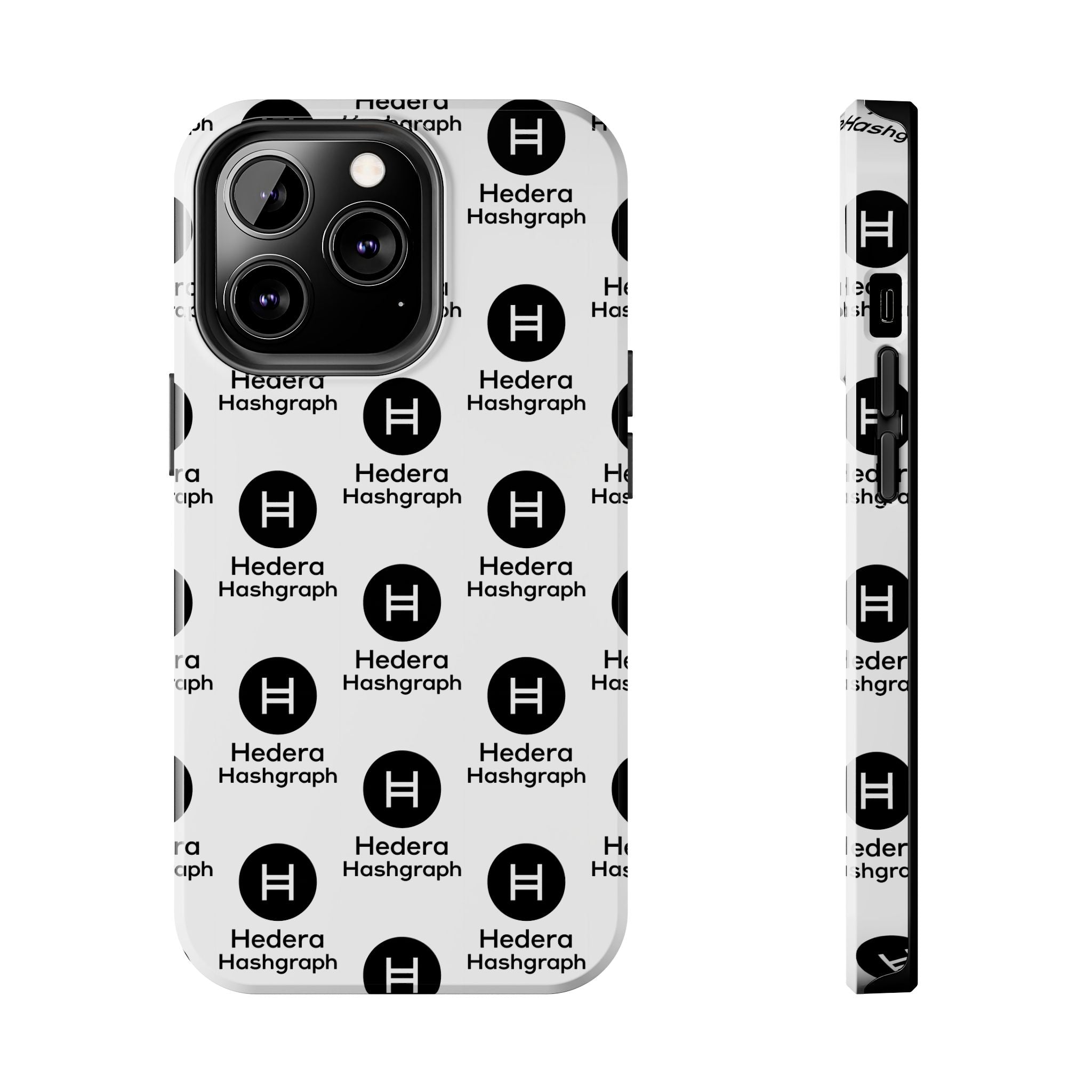 Hedera Hashgraph Tough Phone Case HBAR iPhone Samsung Case Glossy Crypto Phone Cover Impact Resistant Case