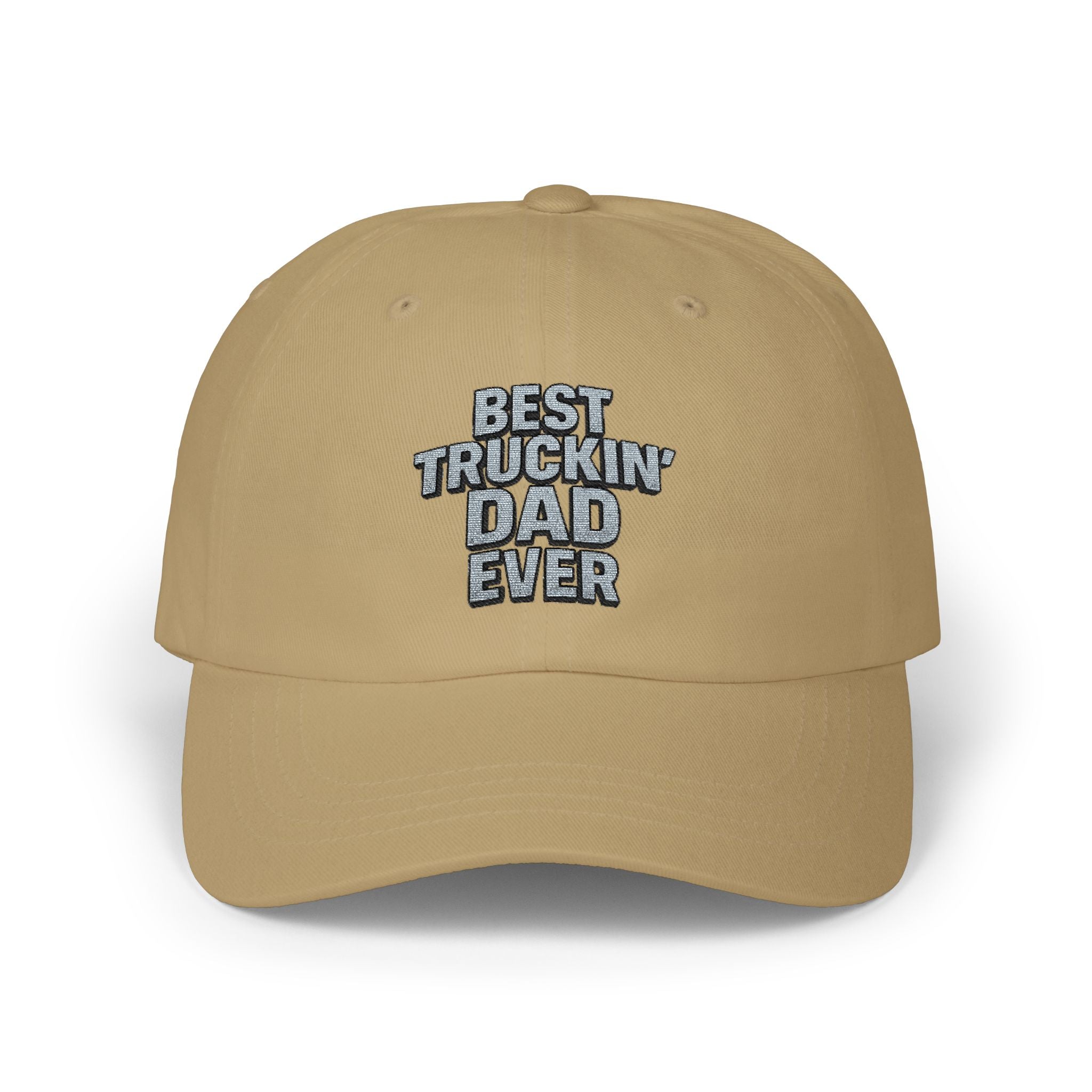 Celebrate the Ultimate Road Warrior Dad with this Classic "Best Truckin' Dad Ever" Hat! 3 colors