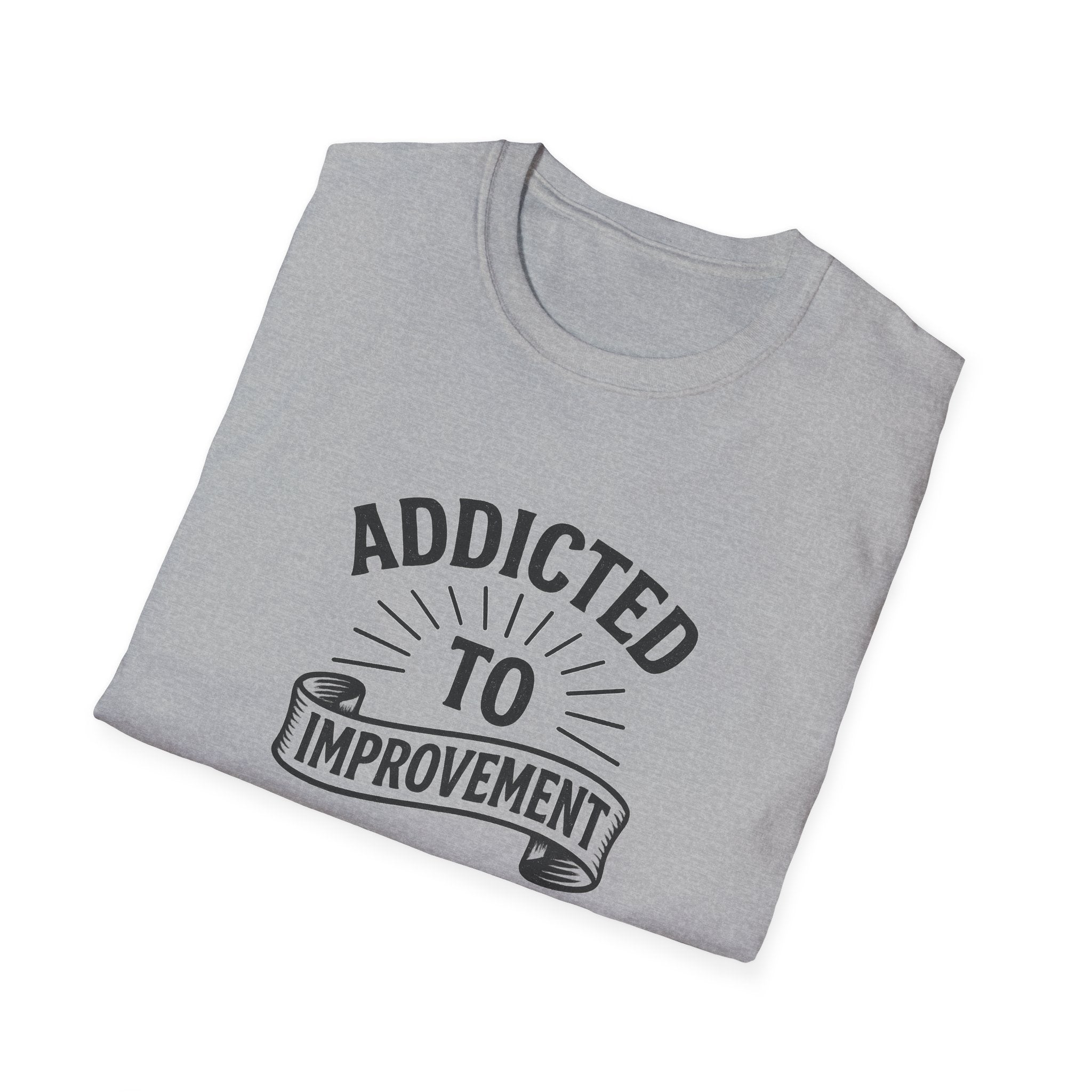 Always Leveling Up Motivational T-Shirt Addicted to Improvement Tee Positive Mindset Clothing for Men & Women 8 colors 100% cotton