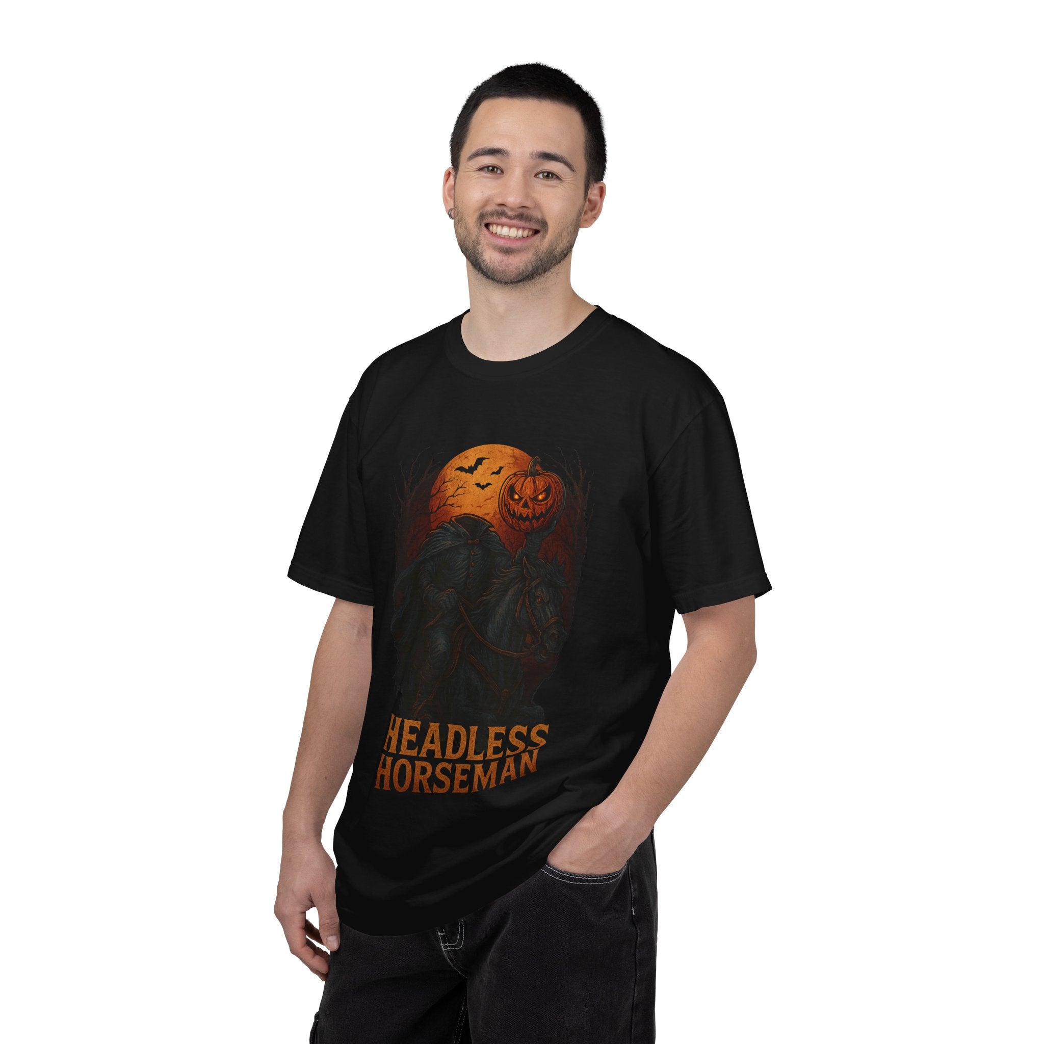 Headless Horseman Halloween T-Shirt Unisex Tee Spooky Graphic Tee Fall Fashion Halloween Costume Top 100% cotton