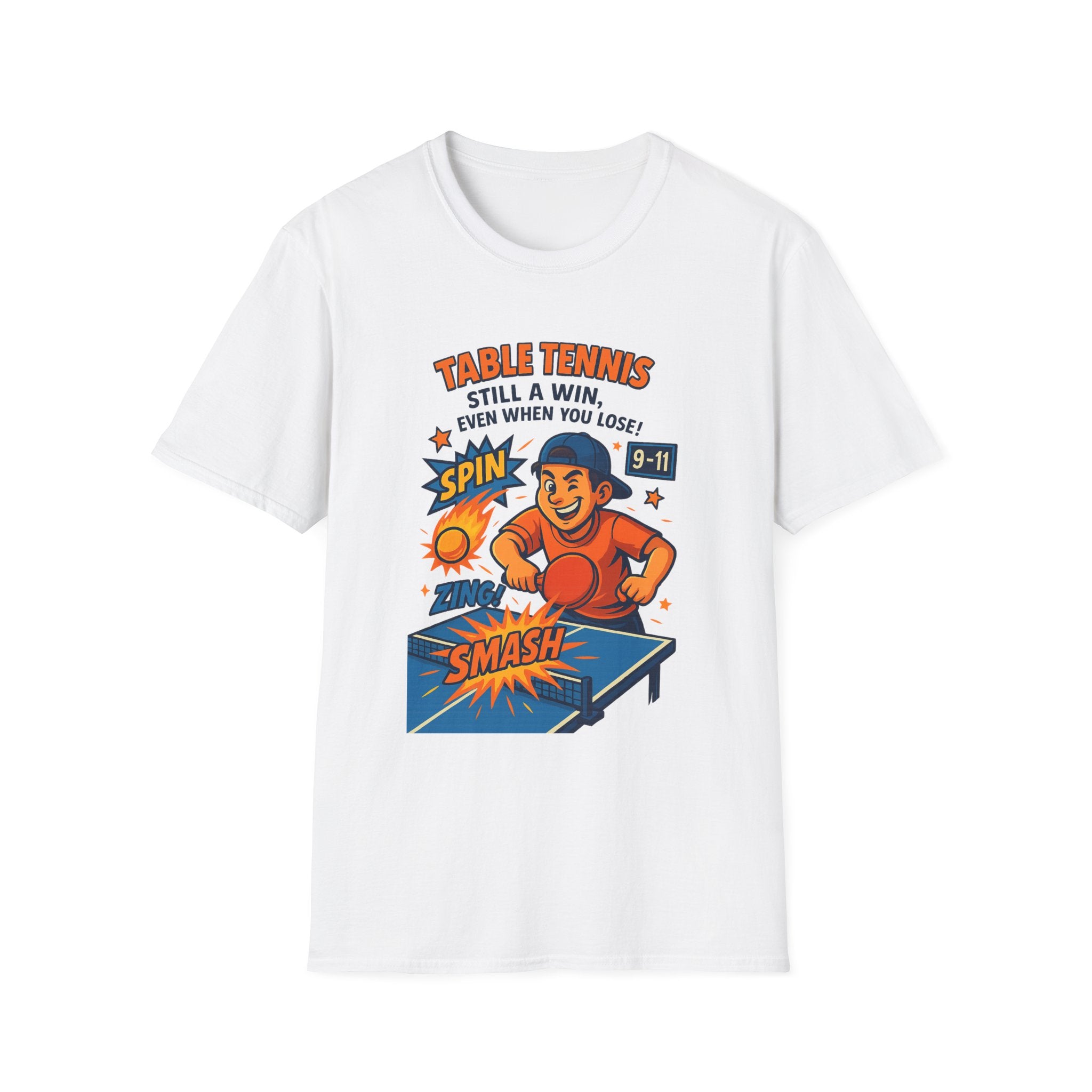 Funny Table Tennis T-Shirt Tee Ping Pong Graphic 7 colors 100% cotton