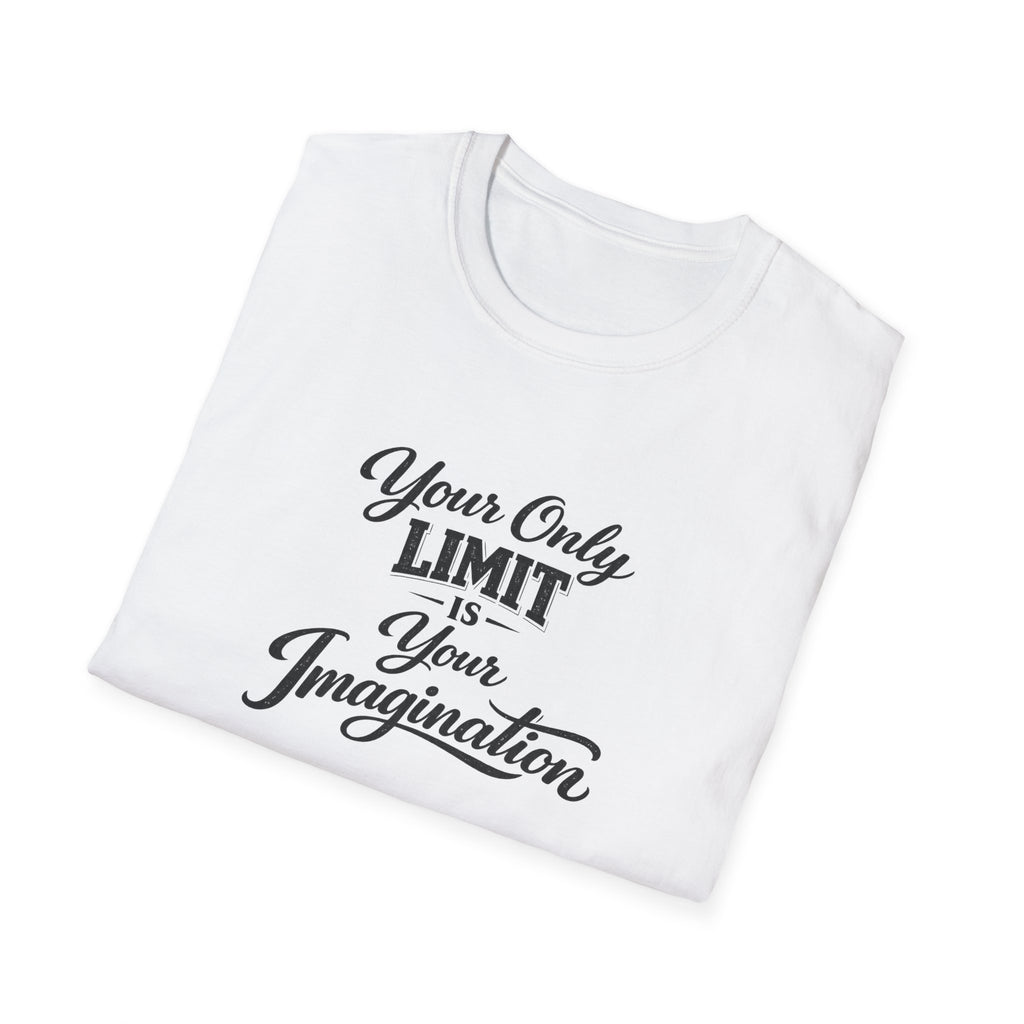 Your Only Limit Is Your Imagination Motivational Quote T-Shirt Inspirational Typography Tee 7 colors 100% cotton