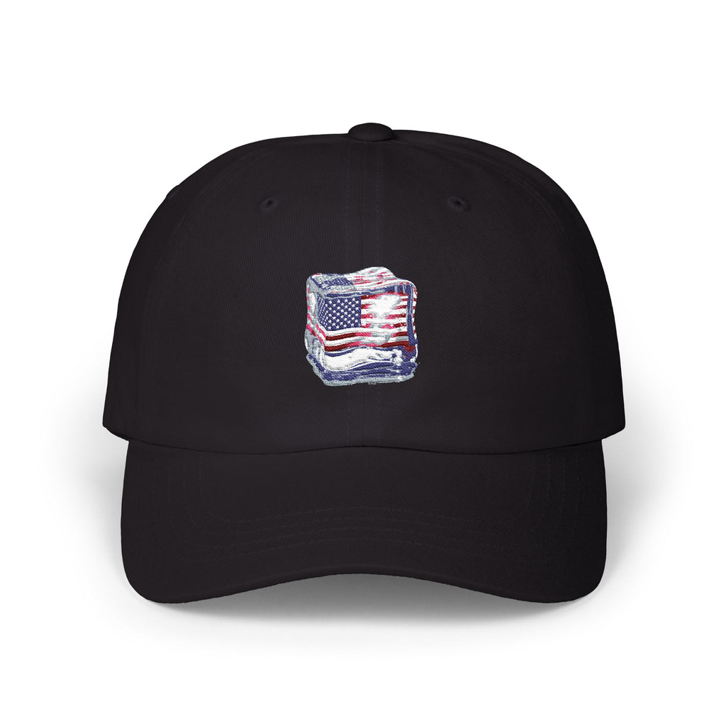Support ICE-Flag Cube Emoji Cap Law Enforcement Support Graphic Standing with ICE No text, just a Visual Symbol 5 colors 100% cotton