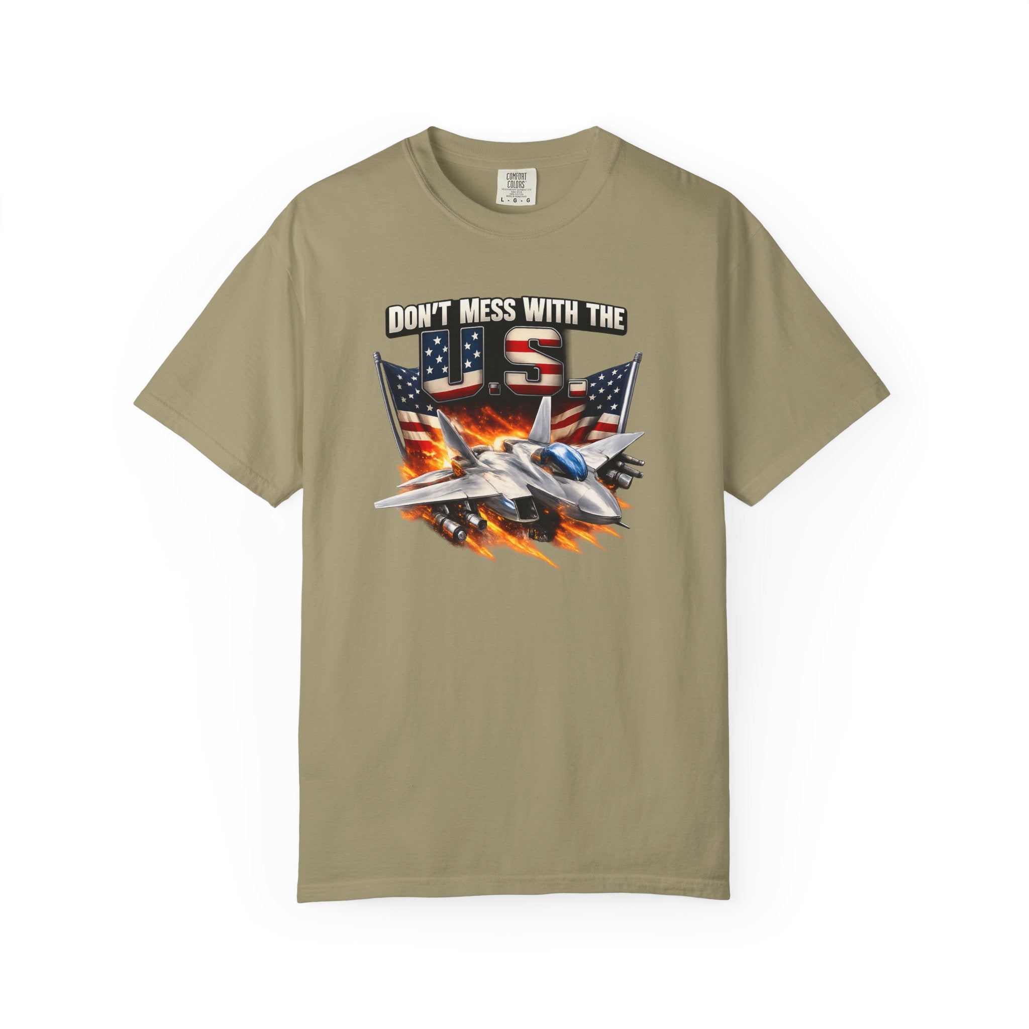 Don't Mess with the US Fighter Jet T-Shirt Patriotisches Militär Piloten T-Shirt USA Air Force Style Shirt 6 Farben 100% Baumwolle
