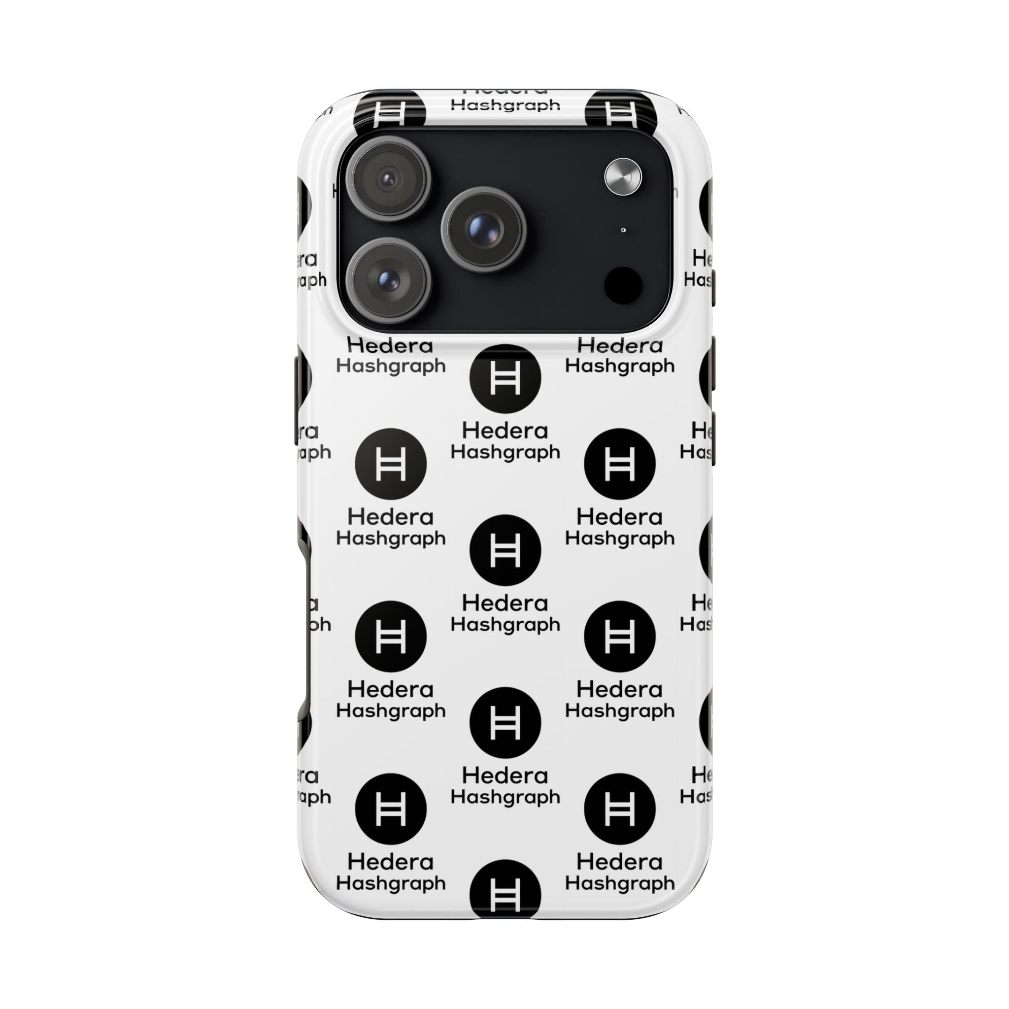Hedera Hashgraph Tough Phone Case HBAR iPhone Samsung Case Glossy Crypto Phone Cover Impact Resistant Case