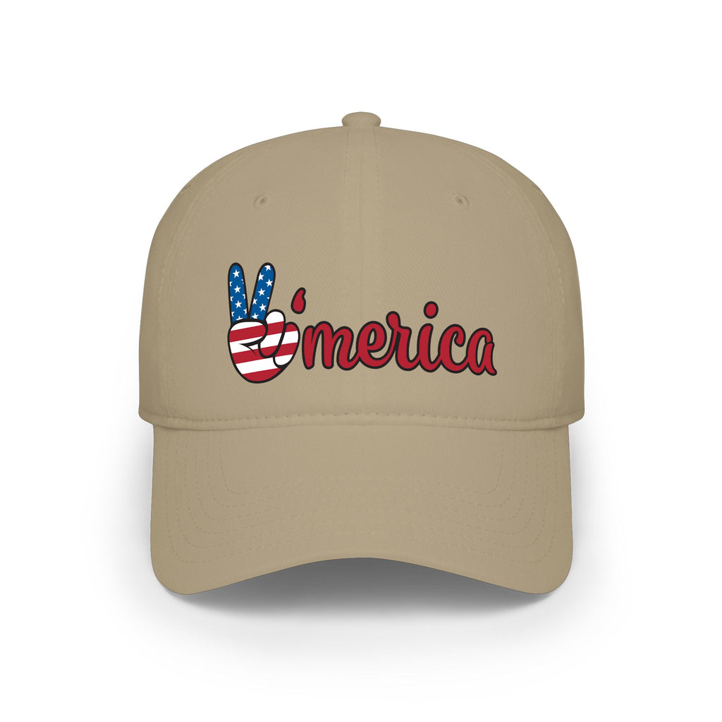 America Hat Patriotic Peace Sign Cap USA Flag Hat Fourth of July Cap Patriotic Gift USA Pride Hat 6 colors
