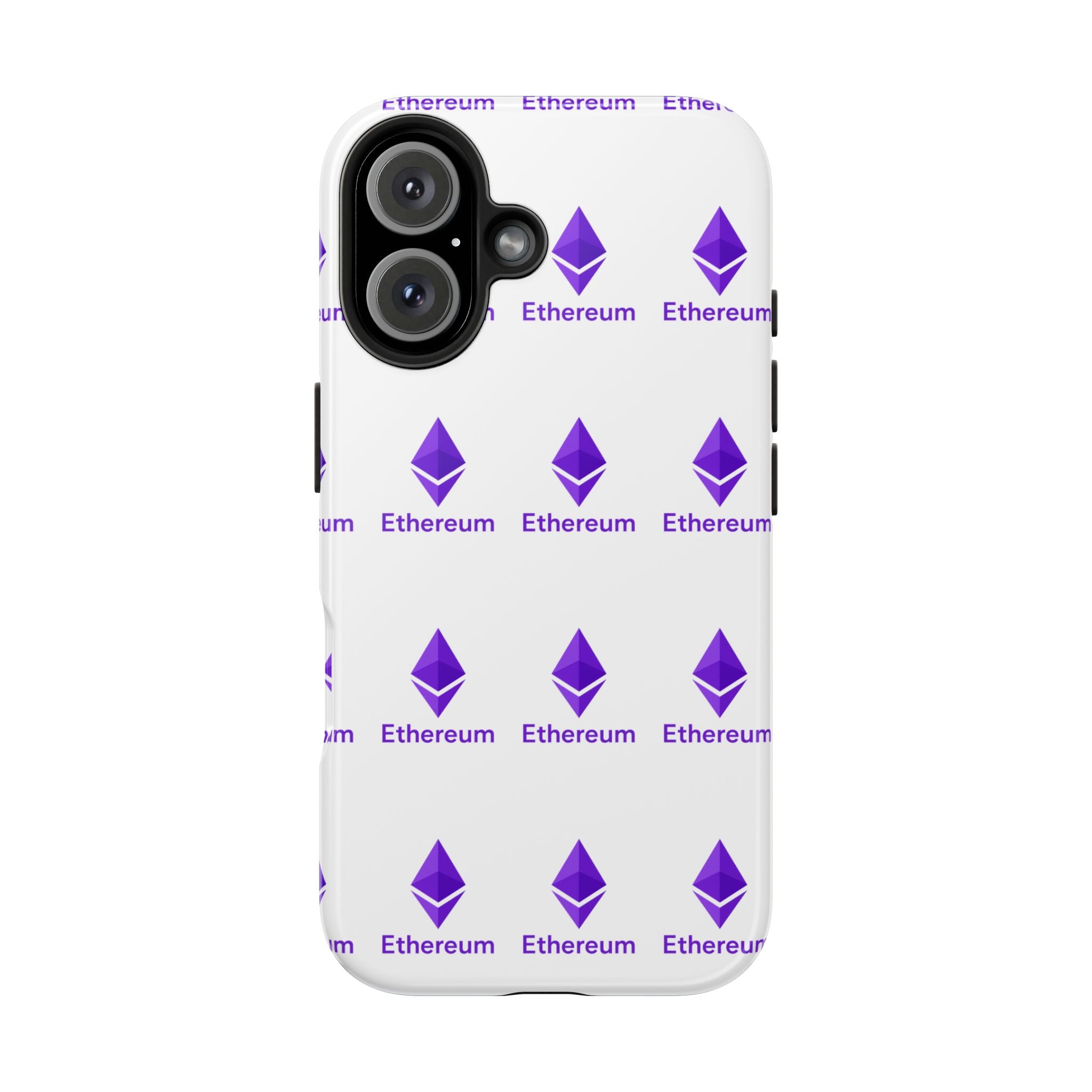 Ethereum Tough Phone Case Crypto iPhone Samsung Case Glossy Protective Phone Cover Impact Resistant ETH Case