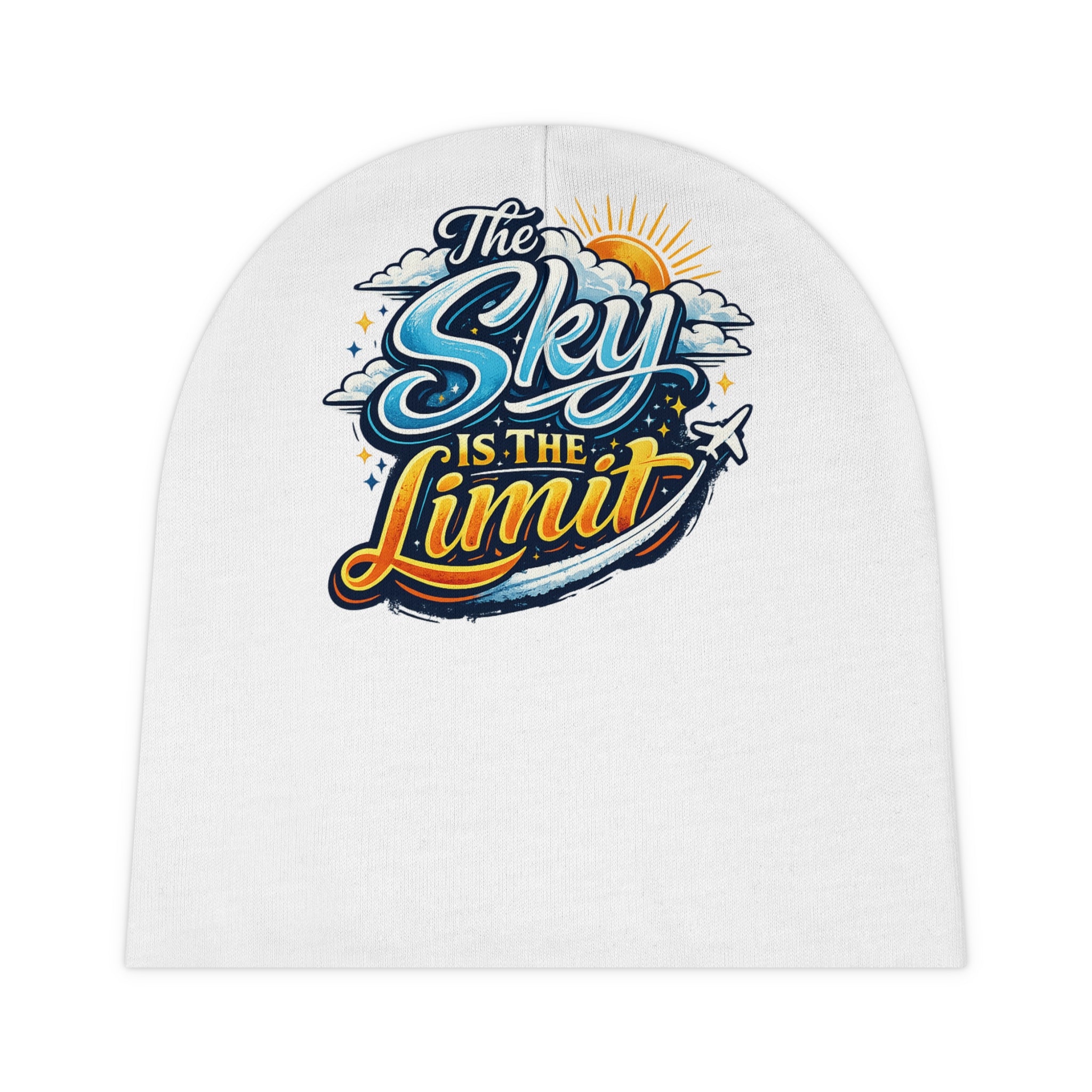 Baby Beanie Hat The Sky Is The Limit Baby Hat Infant Beanie Newborn Gift Baby Shower Gift Cute Baby Cap Cozy Baby Hat