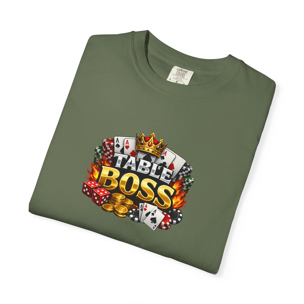 Table Boss Poker Shirt I Run This Table Funny Poker Tee Poker Player Card Shark Gift Casino Gambler Humor 9 colors 100% cotton