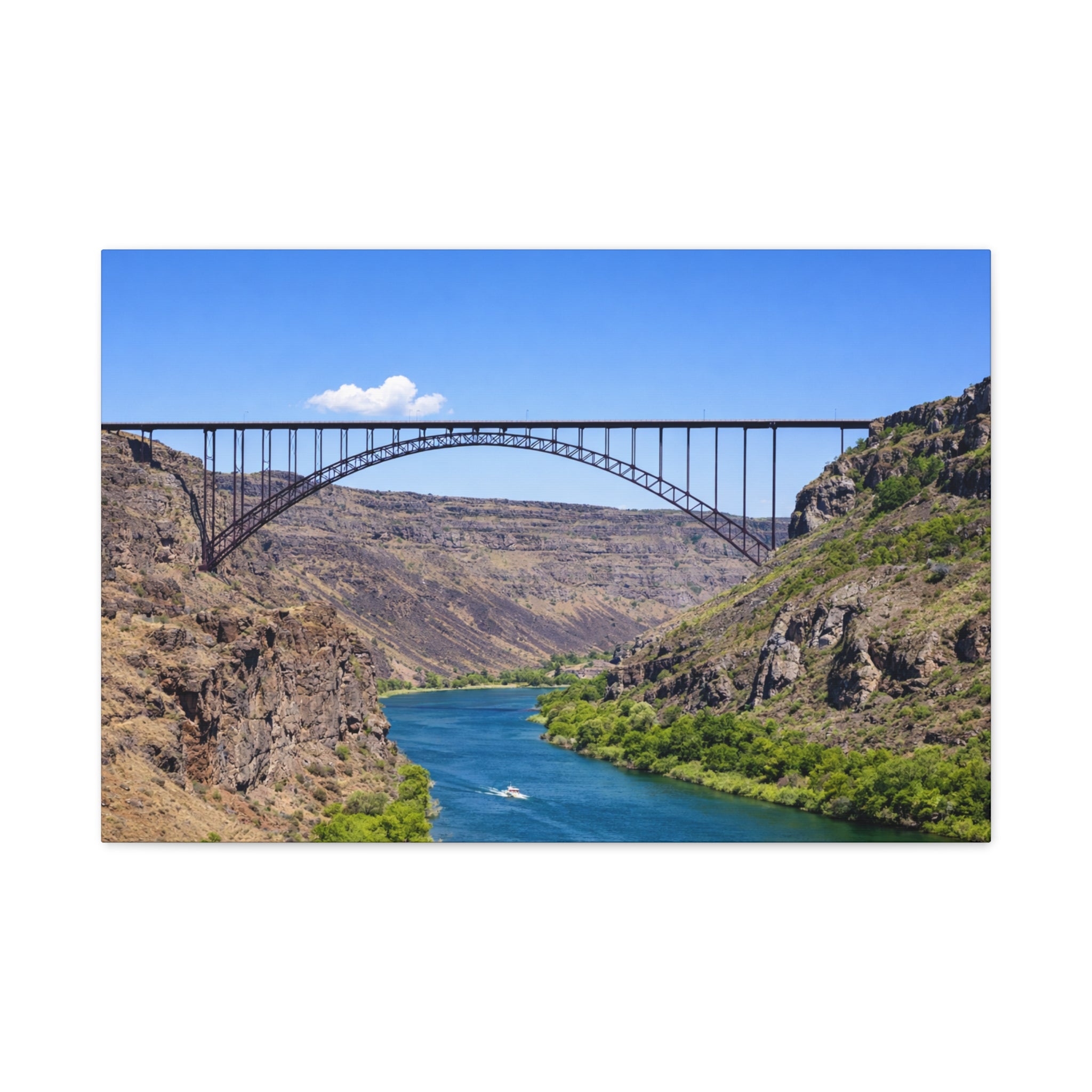 Perrine Bridge Canvas Wall Art Snake River Canyon Landscape Twin Falls Idaho Scenic Photography Stretched 1.25 6 sizes