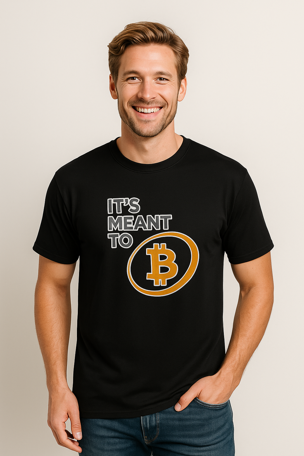 It's Meant to B Bitcoin Shirt Crypto Investor Tee BTC Logo T-Shirt Orange Bitcoin Merch 6 colors 100% cotton
