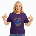 Retro Motivational T-Shirt Nothing Changes If Nothing Changes Positive Quote Tee 5 colors 100% cotton