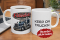 Peterbilt Truck 2 sided Coffee Mug Trucker Gift Semi Truck Lover Cup Trucking Gift Idea Truck Driver Coffee Mug 11 oz & 15 oz
