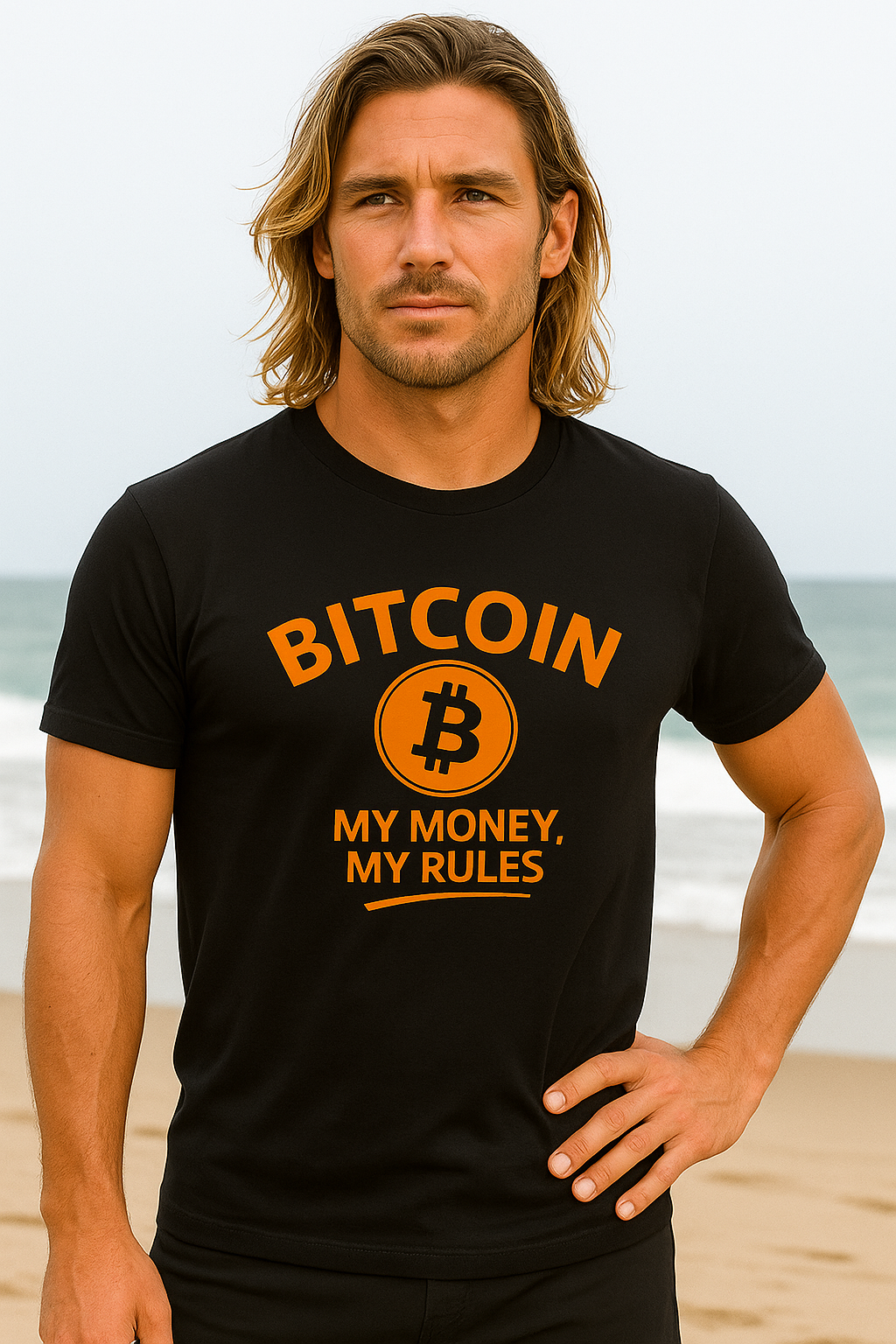 Stand for Freedom Wear what you Believe My Money My Rules Bitcoin Cotton T-Shirt Tee 5 colors 100% cotton