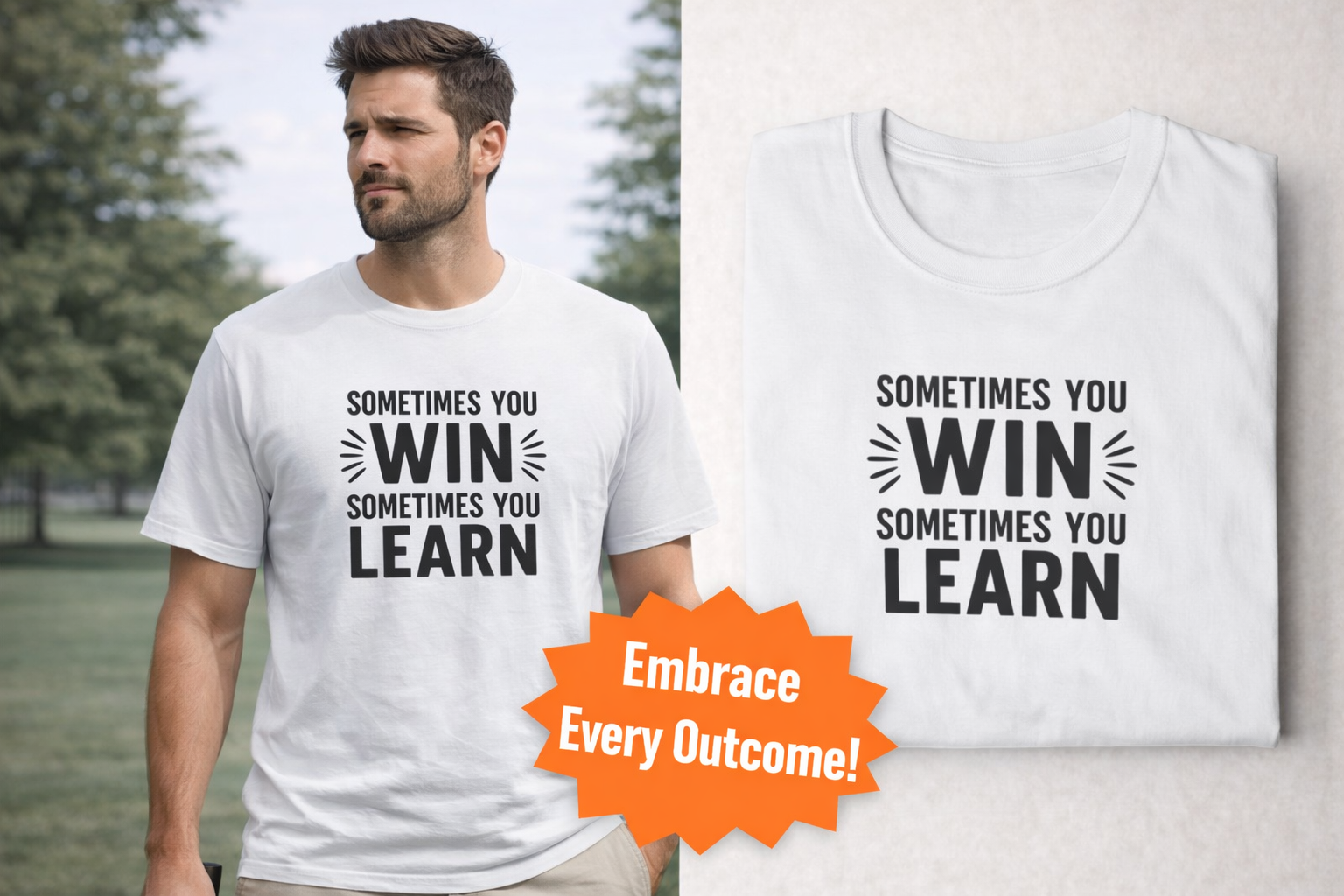 Win or Learn Tee When Quitting is not an Option Bold Motivation Streetwear Shirt 5 colors 100% cotton