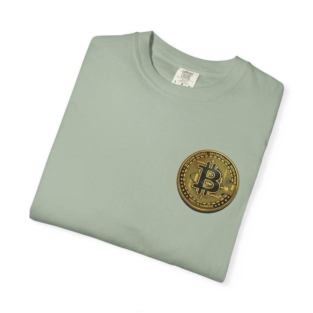 Bitcoin Gold Coin Pocket Logo T-Shirt 4 colors 100% cotton